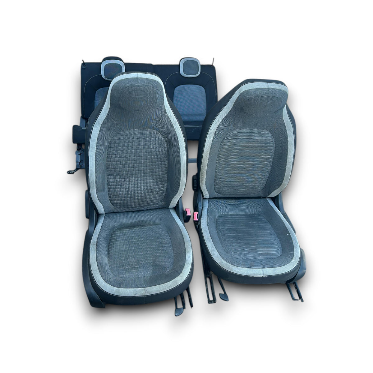 Sprache / Sitze in schwarzer und grauer Renault Twingo III Fabric (2014&gt; 2024)
