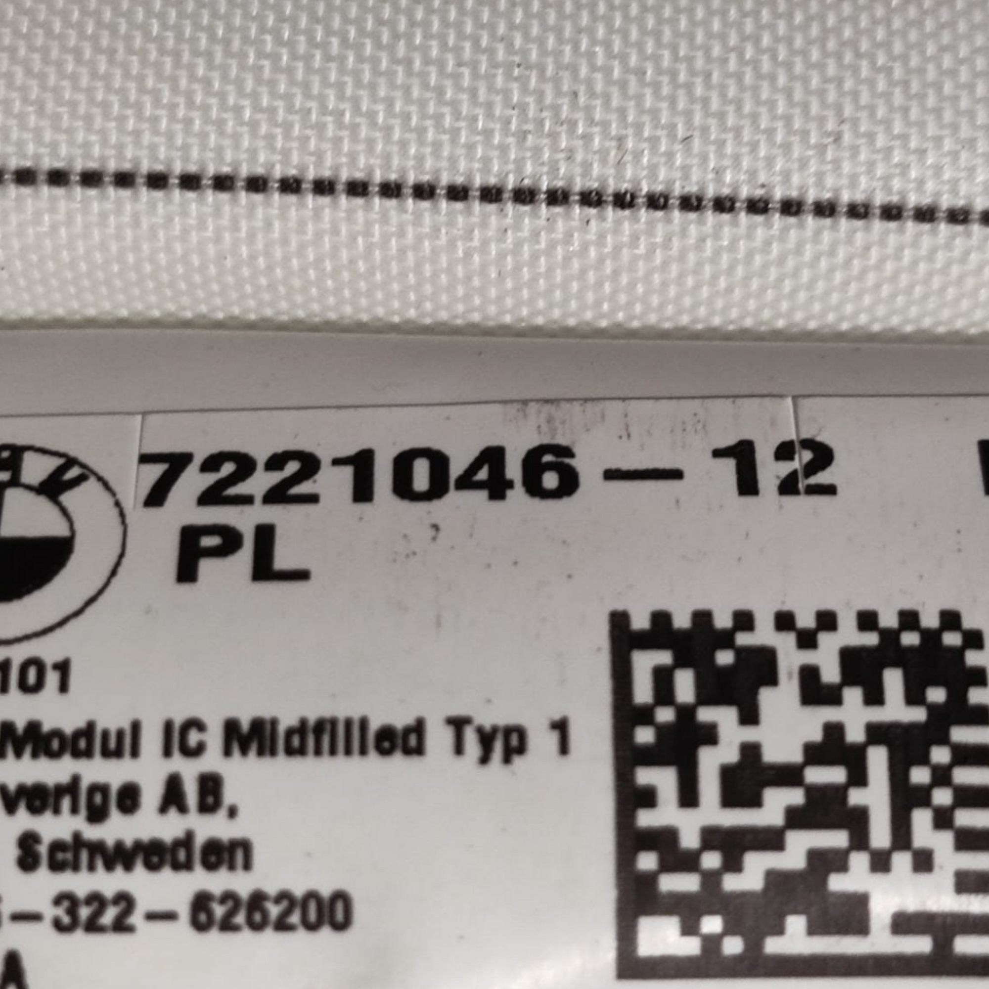 BMW 1 F20-Serie COD: 722104612 (2011-2019)