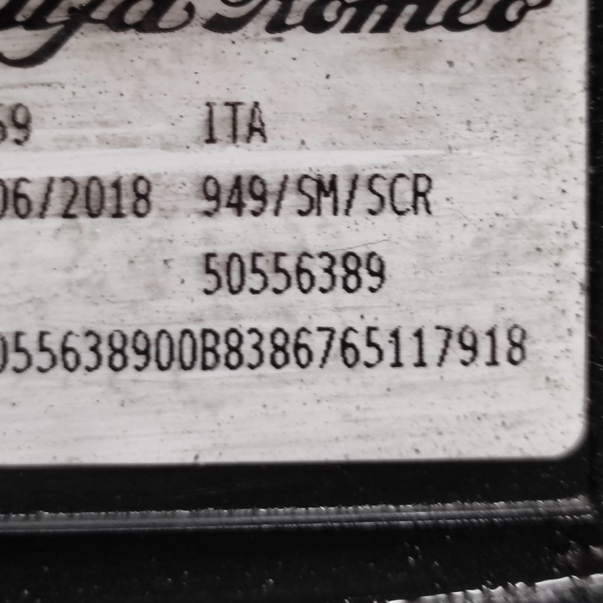 Alfa Romeo Stelvio 2.2 Diesel Cod: 50556389 (2016-)