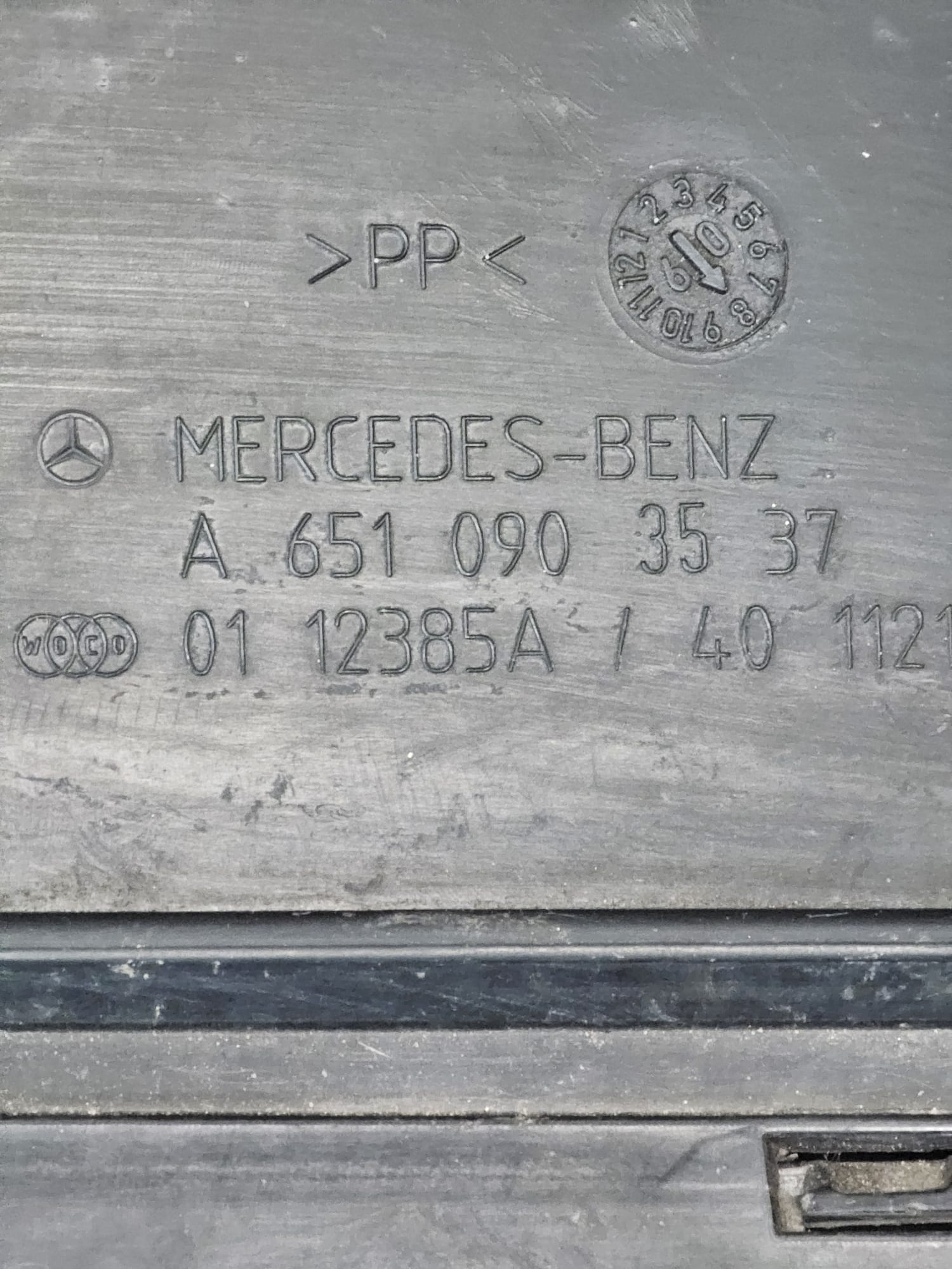 Mercedes GLK X204 2.2 Dieselluftfilteraspirationsrohr: A6510903537 (2008-2015)