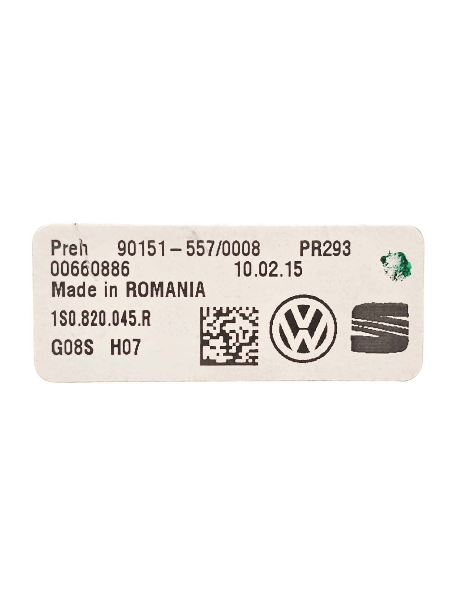 Autoradio / Lettore CD Volksawagen UP Cod:1S0035156H (2011 - 2024) + Comandi Clima - F&P CRASH SRLS - Ricambi Usati