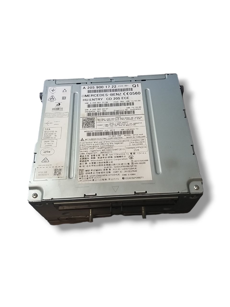 Autoradio Mercedes Benz Classe C C205 ( 2015 - 2023 ) Cod : A2059001722 - F&amp;P CRASH SRLS - Ricambi Usati