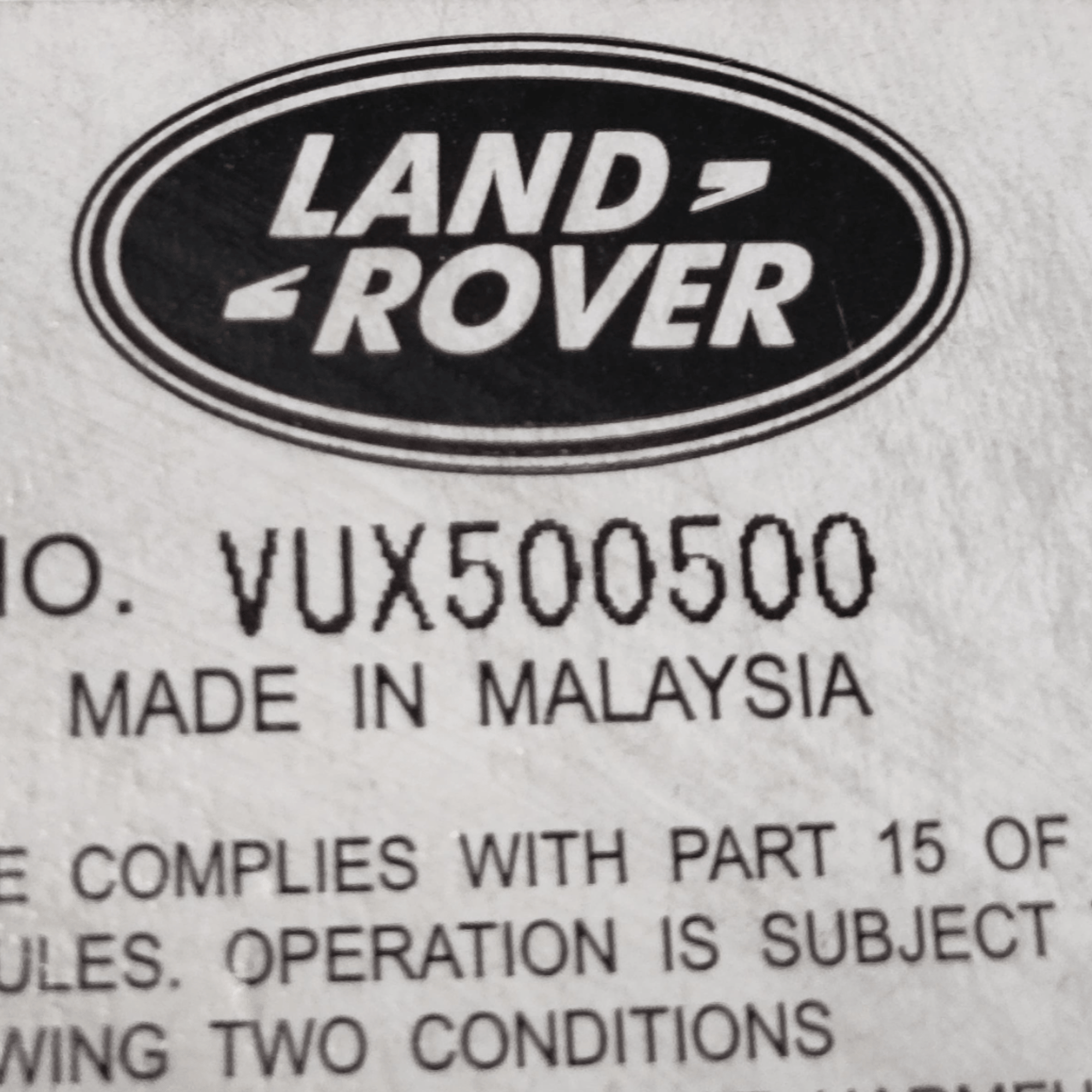 Autoradio Multifunzione Lande Rover Range Rover Sport COD: VUX500500 (2005 - 2012) - F&P CRASH SRLS - Ricambi Usati