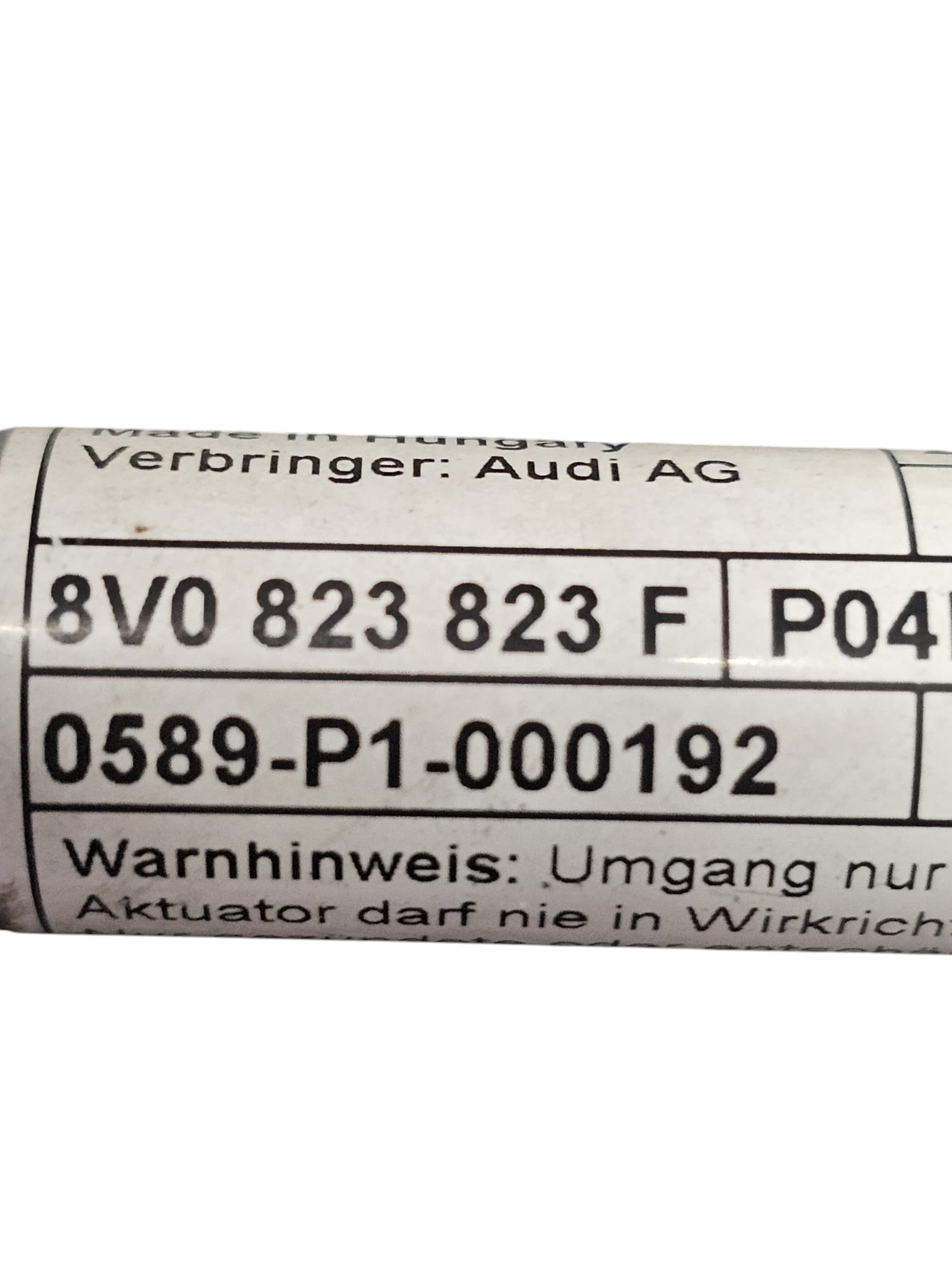 PretSensionator / Scharnier linke Kapuze Audi A3 8V Cod: 8v0823301 (2012-2020)