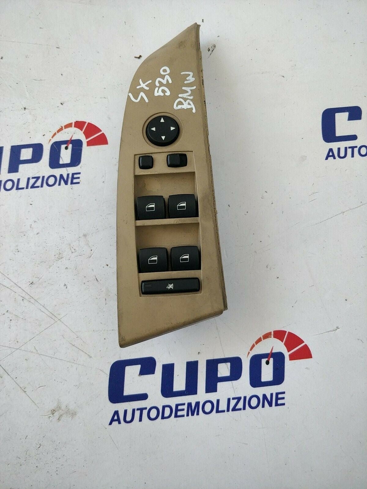 BMW Serie 5 E60 Comandi Alzacristalli Anteriore Sinistro Beige 6951910 - F&amp;P CRASH SRLS - Ricambi Usati