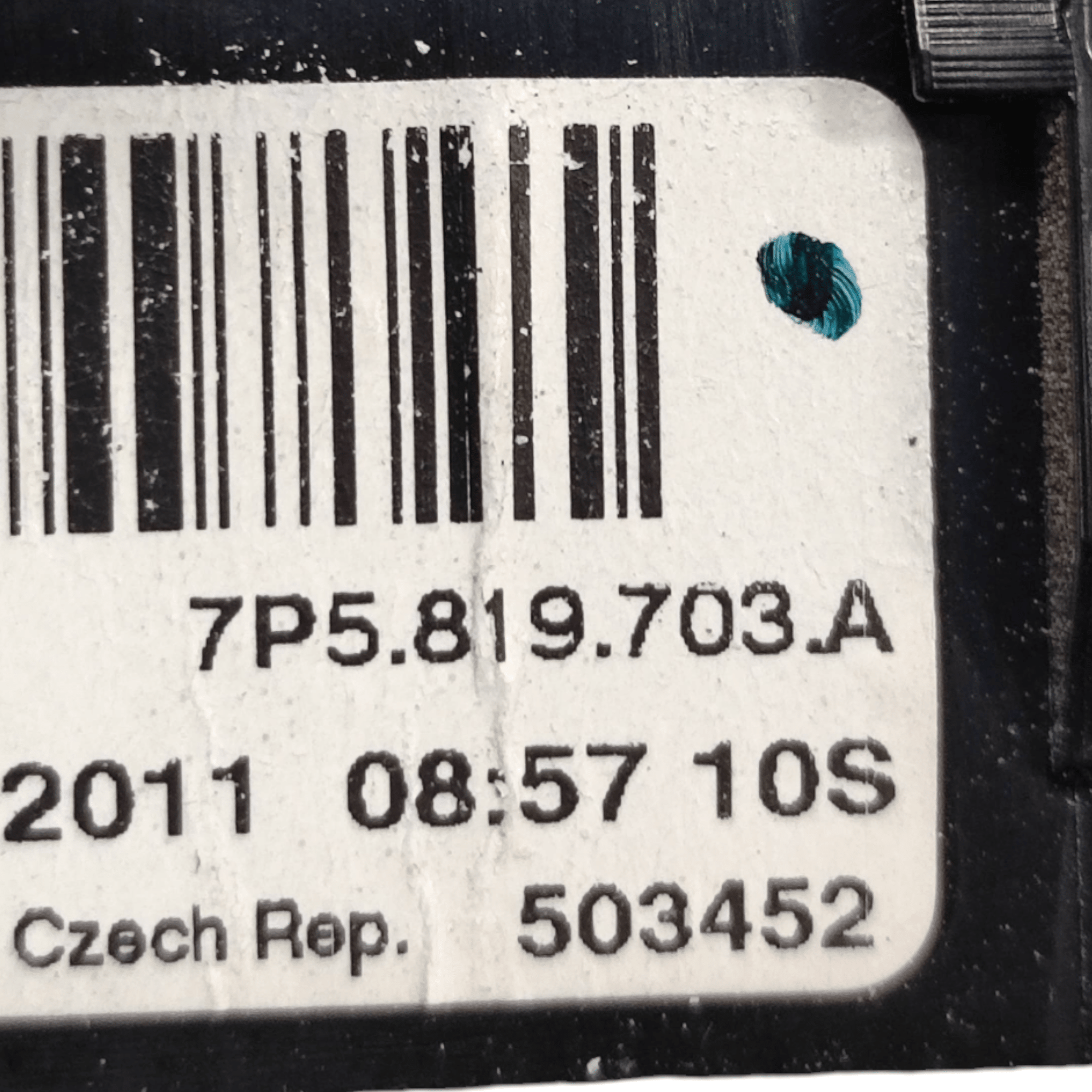 Bocchetta Aria Porsche Cayenne Anteriore Sinistro COD: 7P5819703A (2010 - 2017) - F&P CRASH SRLS - Ricambi Usati