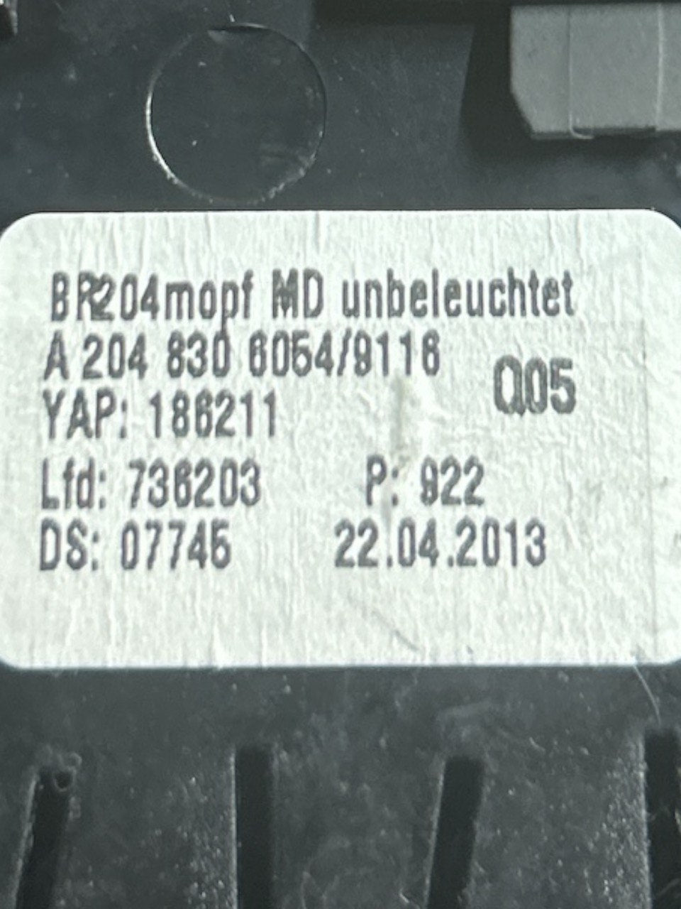 Bocchette Aria Cruscotto Mercedes Benz Classe C (W204) (2007 > 2015) cod.A204680137 - F&P CRASH SRLS - Ricambi Usati