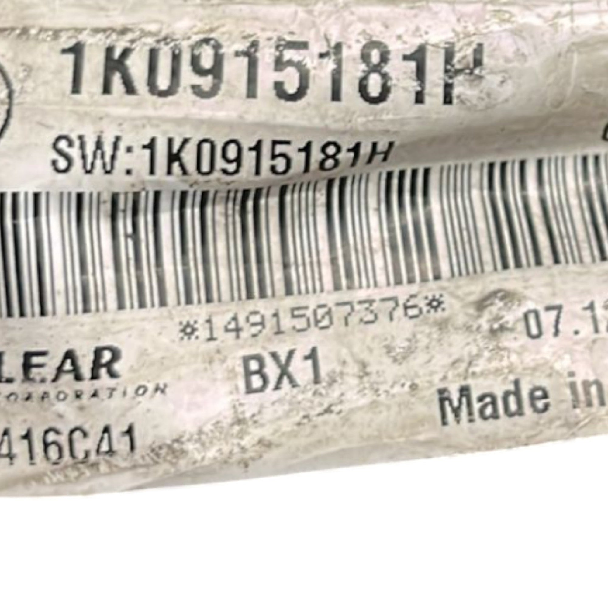 Cavo Batteria Negativo Audi Q3 cod:1K0915181H (2011 >) - F&P CRASH SRLS - Ricambi Usati
