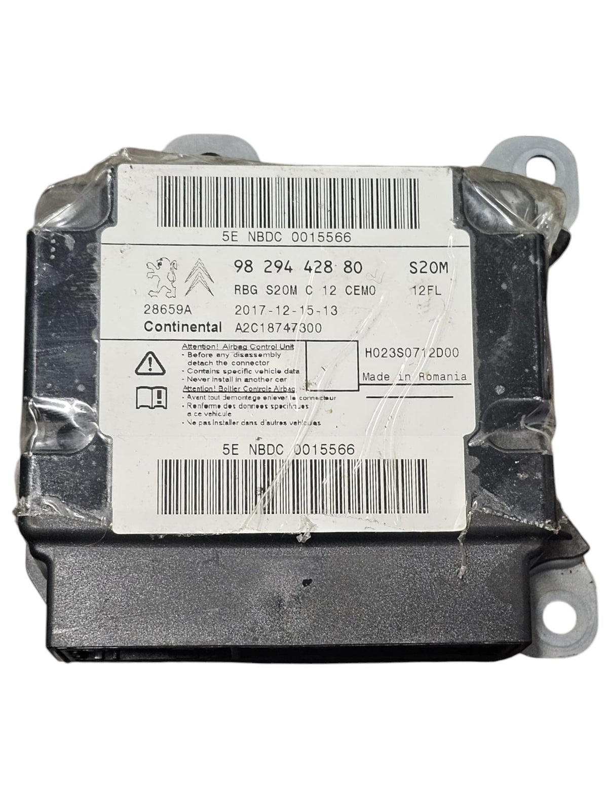 Centralina Airbag Citroen C3 Cod:9829442880 (2016 - 2023) - F&amp;P CRASH SRLS - Ricambi Usati