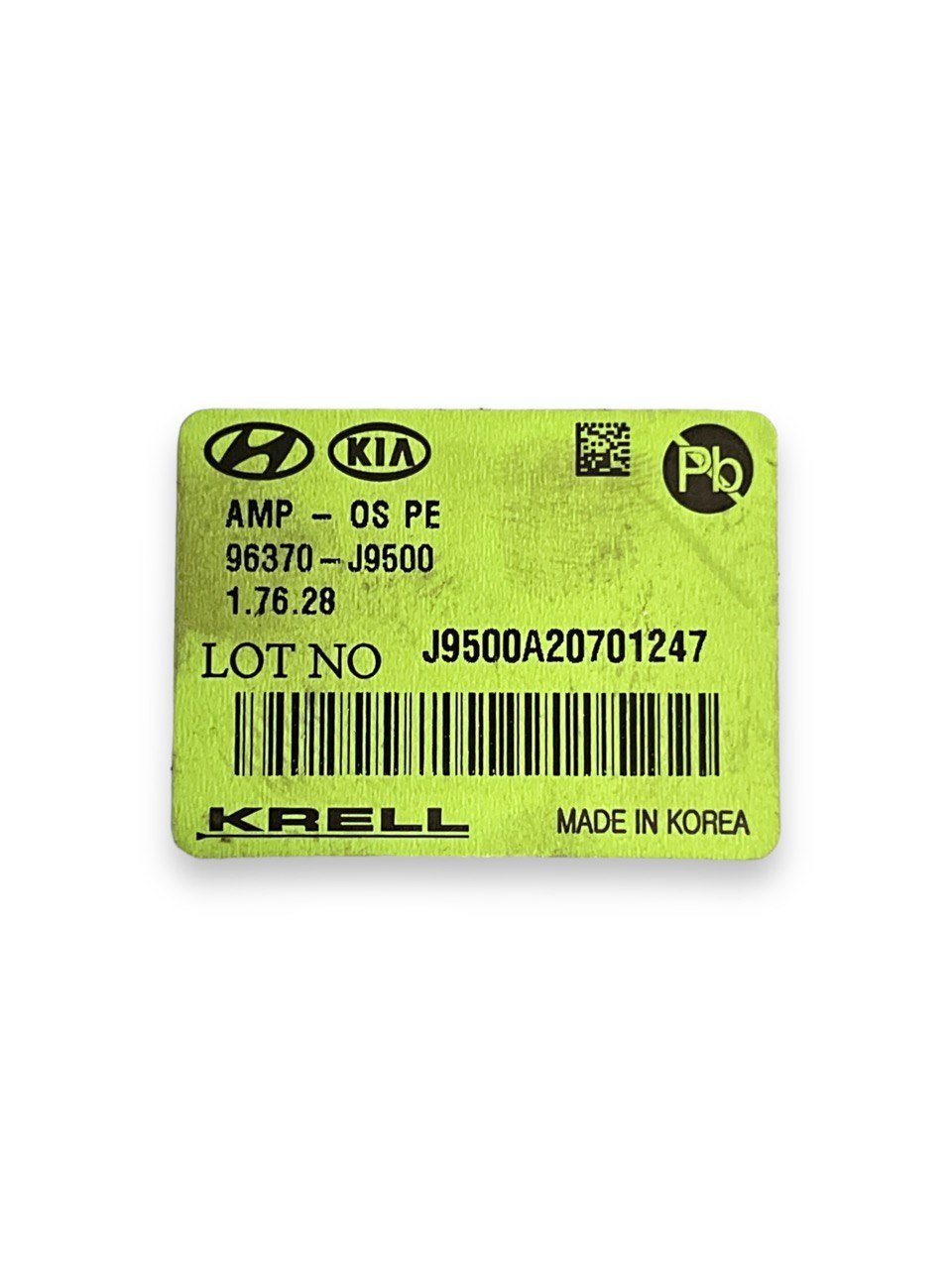 centralina / amplificatore antenna Hyundai Kona (2017>) cod.96370 - J9500 - F&P CRASH SRLS - Ricambi Usati