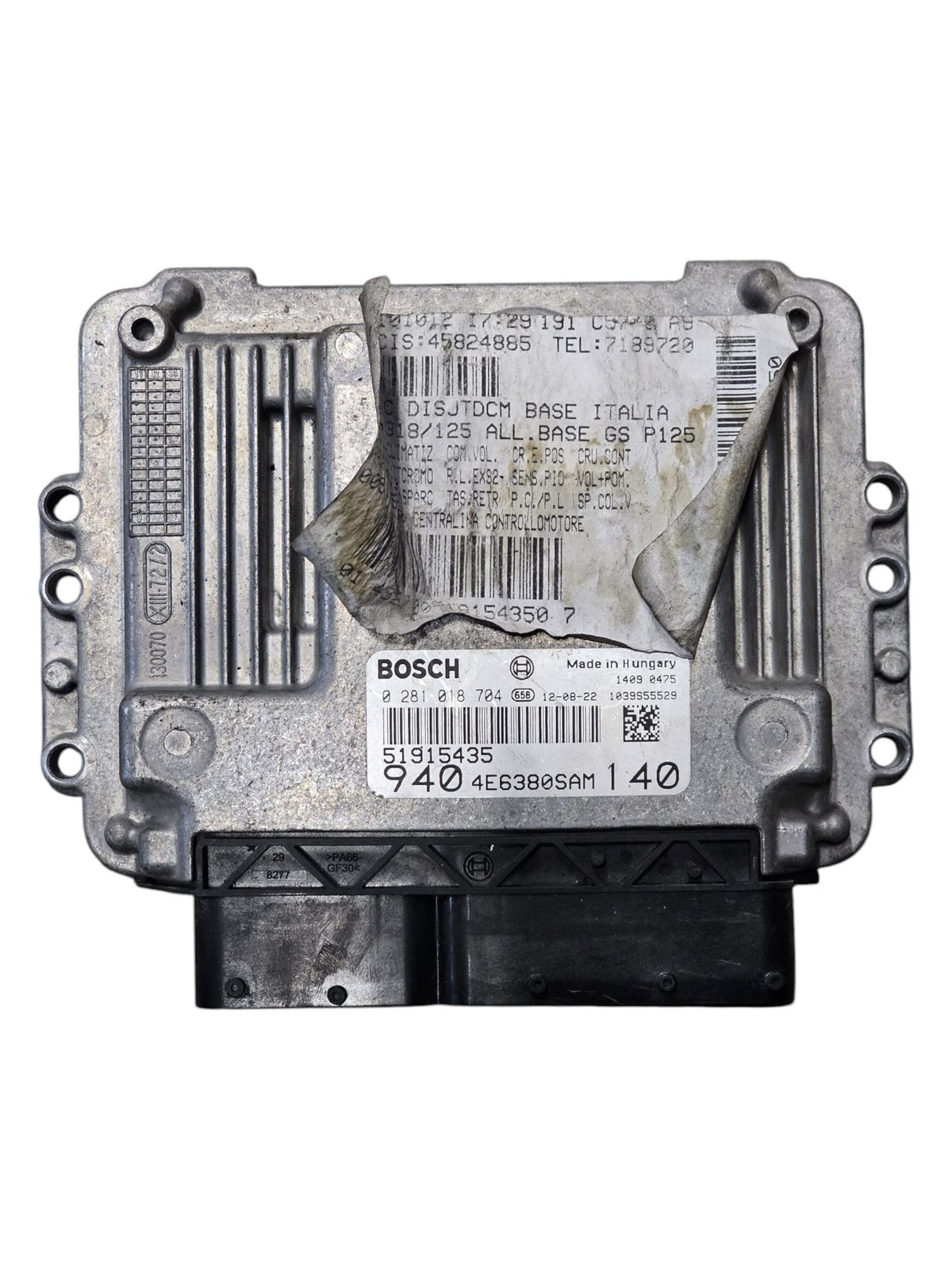 Centralina ECU Motore Alfa Romeo Giulietta Cod:51915435 2.0 Diesel Codice Motore: 940A5000 (2010 - 2020) - F&amp;P CRASH SRLS - Ricambi Usati