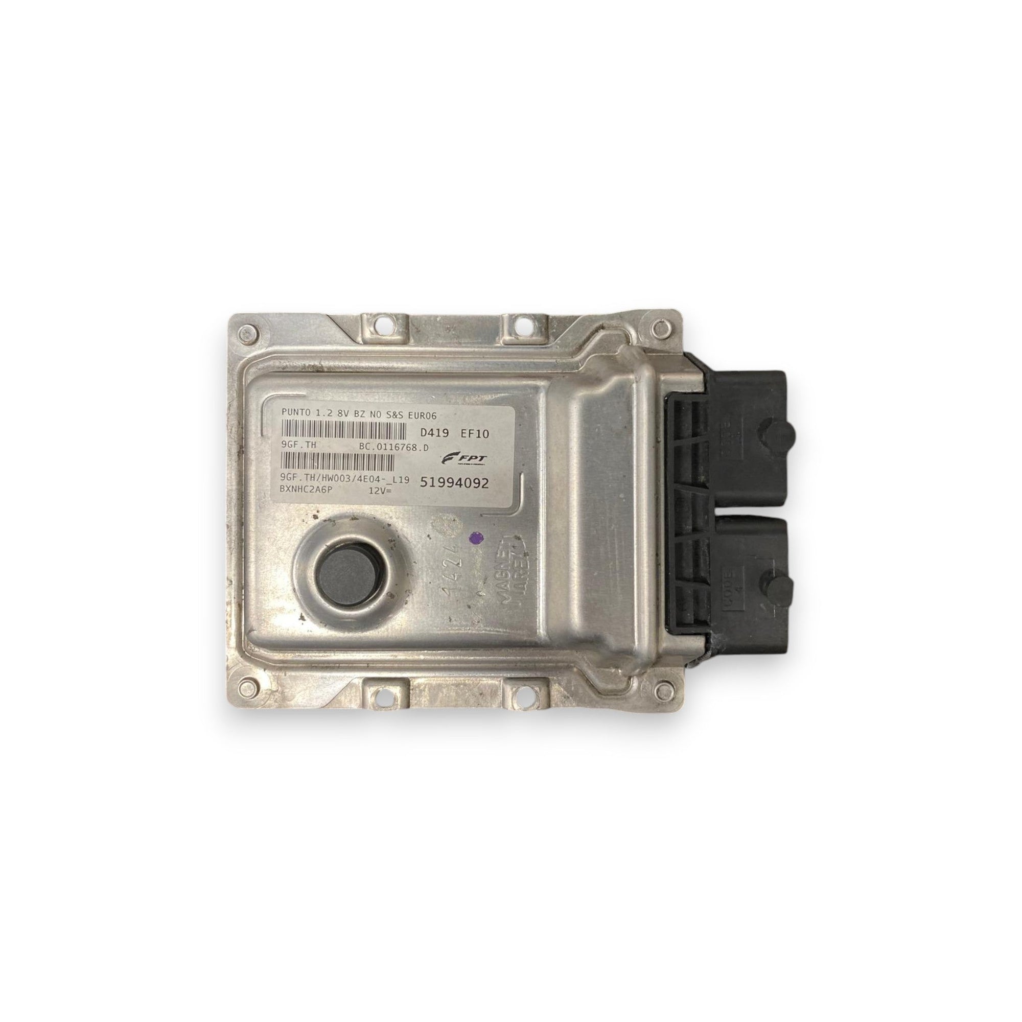 Centralina Ecu motore Fiat Punto Evo 1.2 Benzina (2005 - 2018) Cod: 51994092 - F&P CRASH SRLS - Ricambi Usati