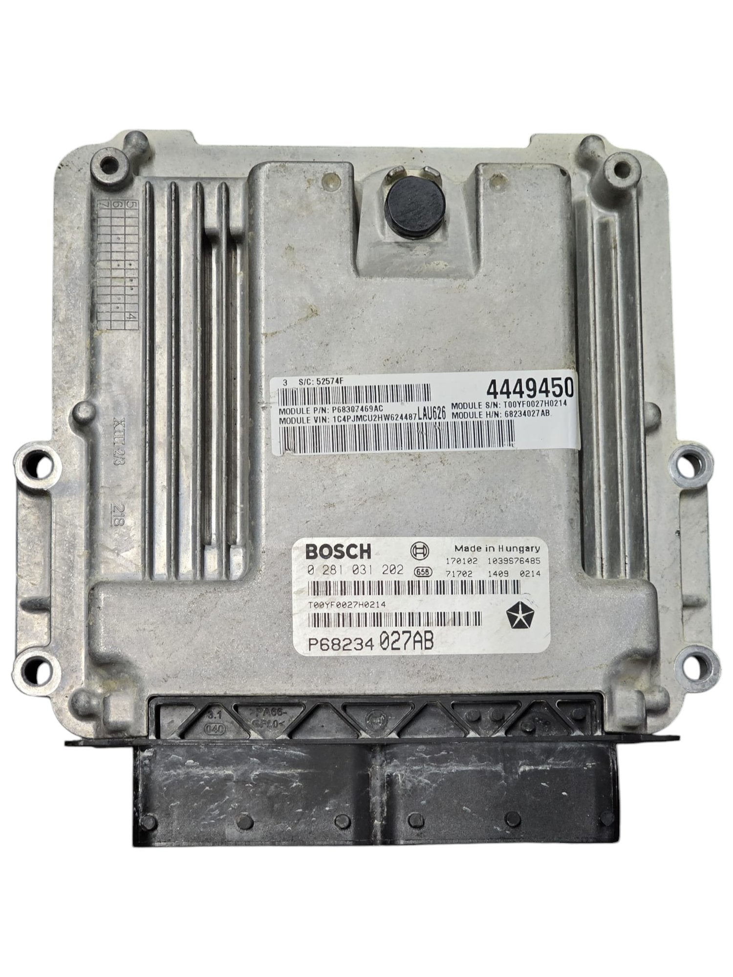 Centralina ECU Motore Jeep Cherokee KL 2.2 Diesel (2013 - 2023) Cod:P68234027AB - F&P CRASH SRLS - Ricambi Usati