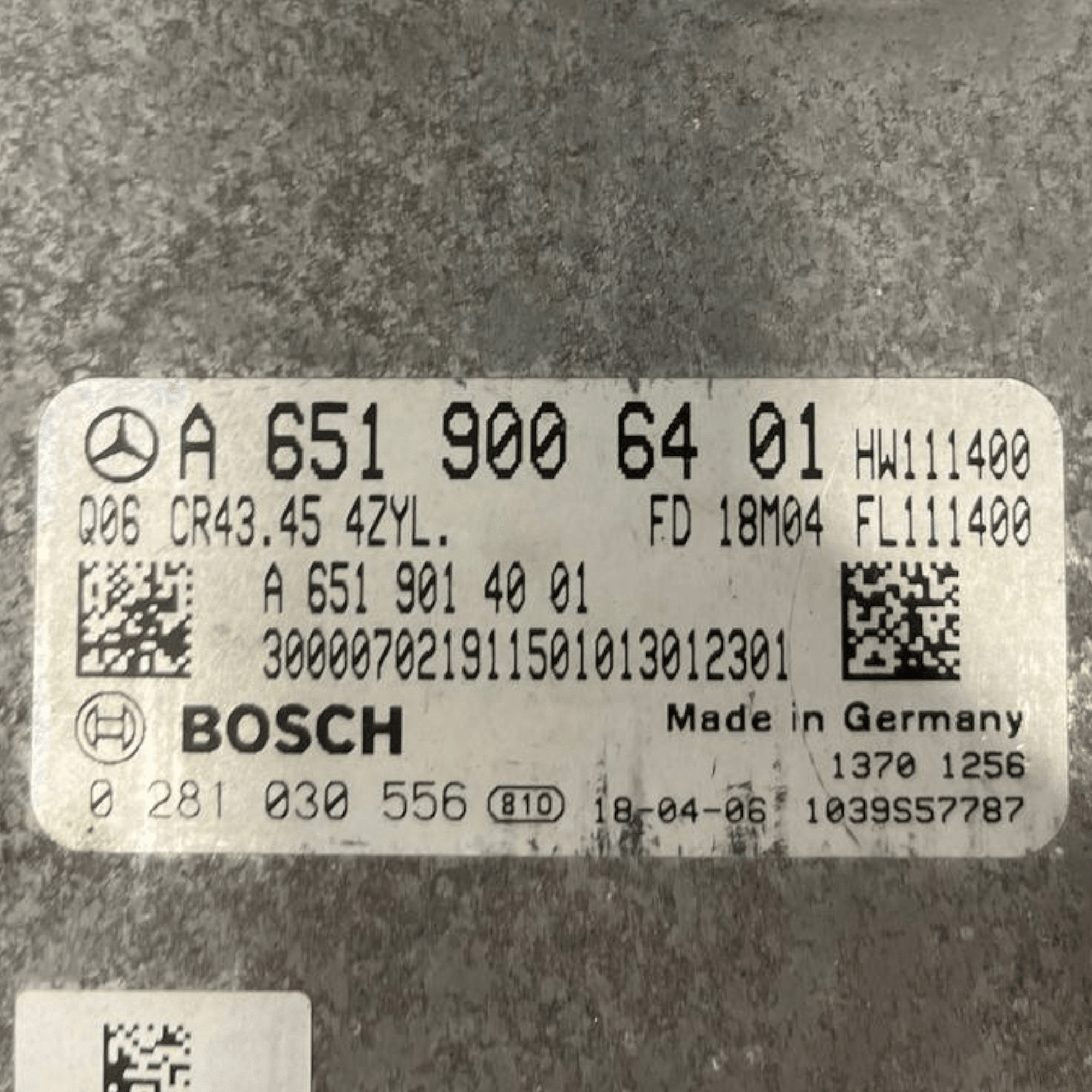 Centralina Ecu Motore Mercedes - Benz Glc X156 2.2 Diesel (2013 al 2019) cod: A6519006401 - F&P CRASH SRLS - Ricambi Usati