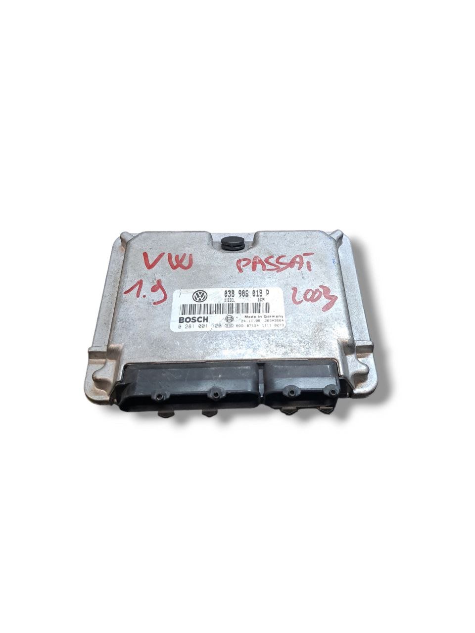 Centralina Ecu Motore Volkswagen Passat B5 1.9 Diesel (2003) COD:038906018P - F&amp;P CRASH SRLS - Ricambi Usati