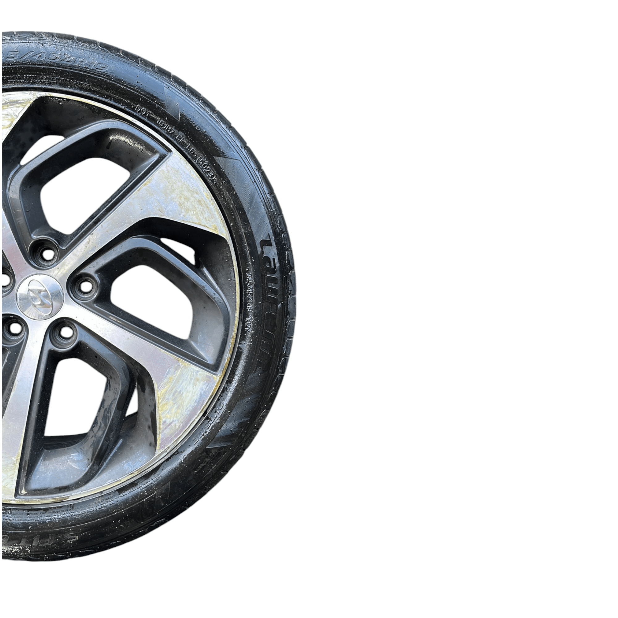 Cerchio in lega diamantato R19 Hyundai Tucson (2015 - 2020) cod.52910 - D7410 245 / 45 R19 - F&P CRASH SRLS - Ricambi Usati