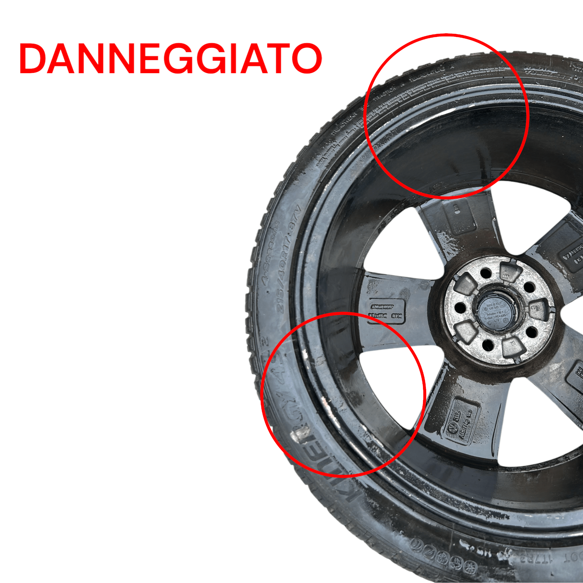Cerchio In Lega Volkswagen Polo (6R) cod.6R0501025P (5 Fori / 215 / 40 R17) (2009 > 2017) - F&P CRASH SRLS - Ricambi Usati
