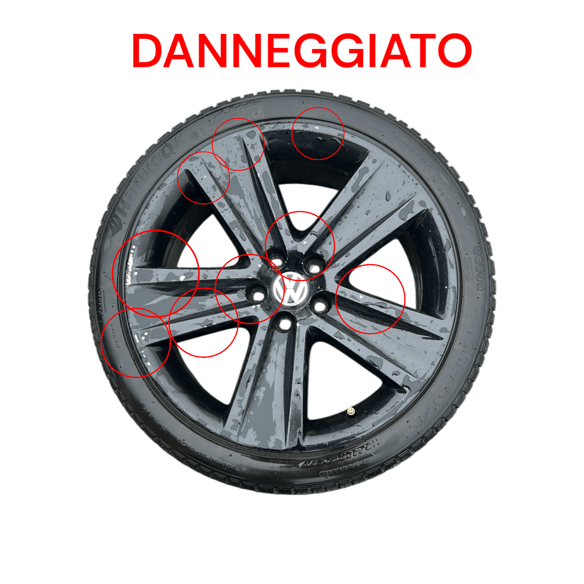 Cerchio In Lega Volkswagen Polo (6R) cod.6R0501025P (5 Fori / 215 / 40 R17) (2009 > 2017) - F&P CRASH SRLS - Ricambi Usati