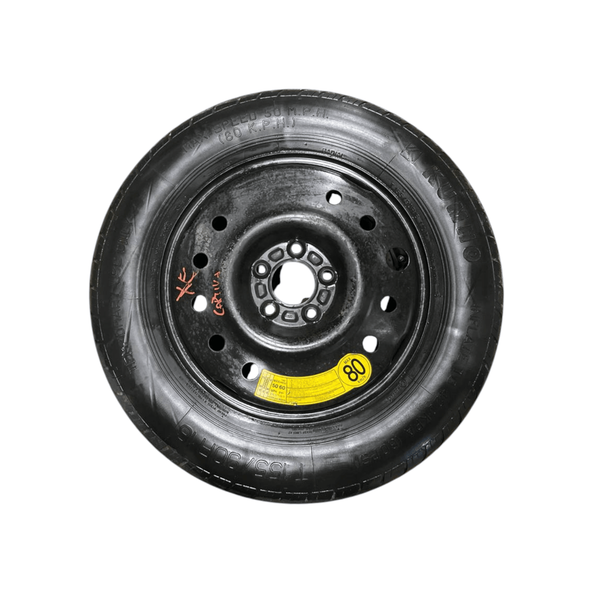 Cerchio / Ruota / Ruotino di scorta Chevrolet Captiva (2006 - 2015) T155 / 90 R16 - F&amp;P CRASH SRLS - Ricambi Usati