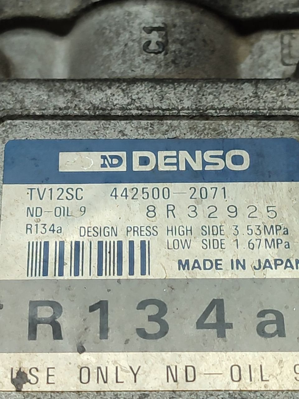 Compressore Aria a/c FIAT BRAVO (2000) Cod:442500-2071 - F&P CRASH SRLS - Ricambi Usati