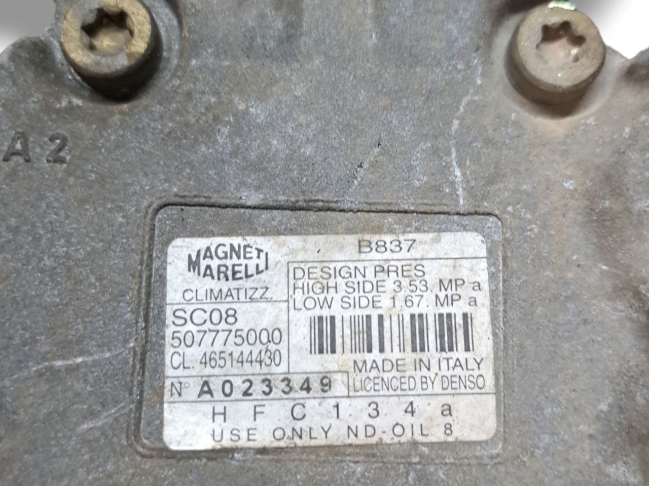 Compressore aria / clima Fiat Punto 188 1.2 Benzina (2002) COD:507775000 - F&P CRASH SRLS - Ricambi Usati