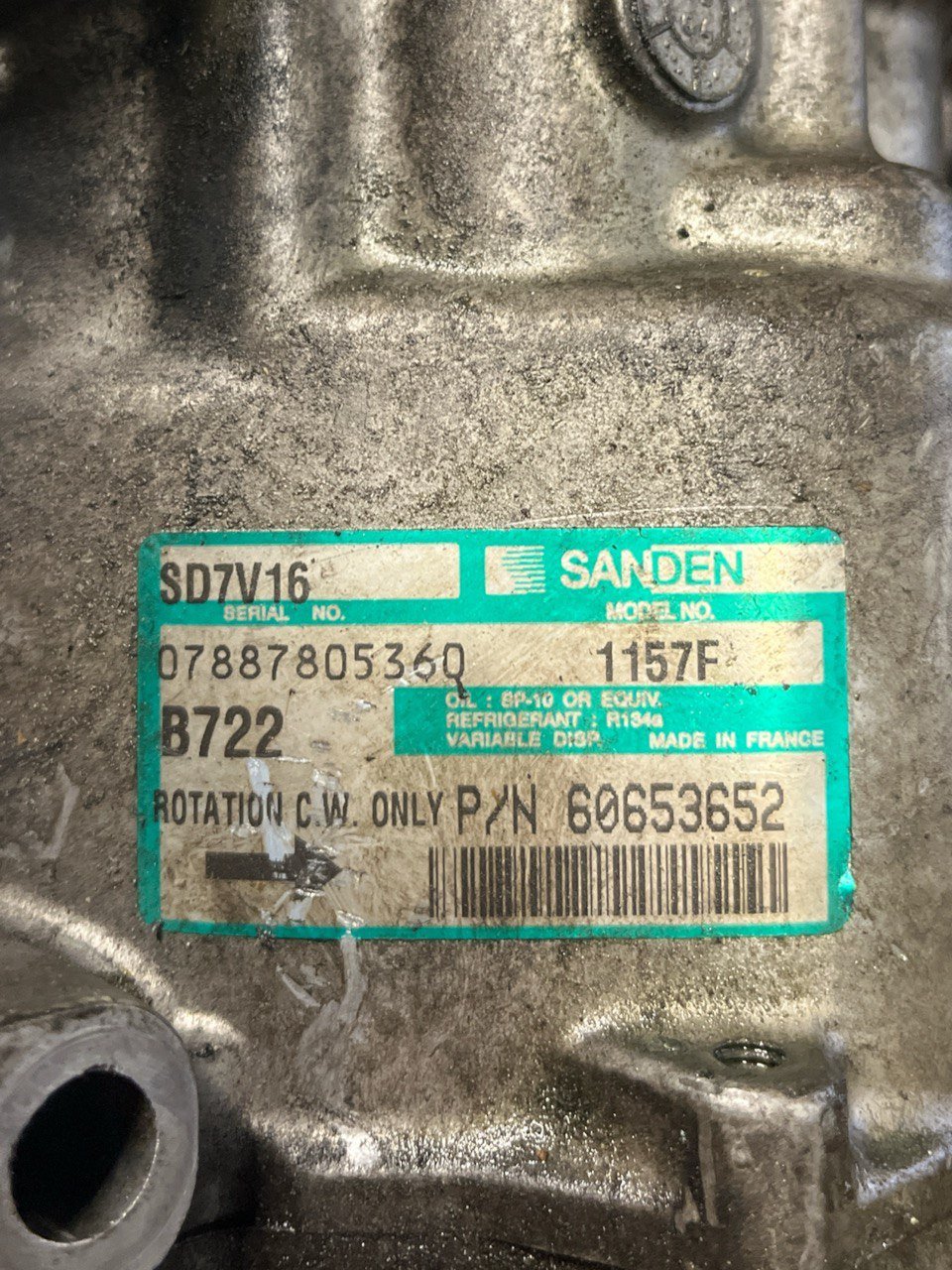 Compressore Aria Condizionata Alfa Romeo 147 1.9 jtd (2000 al 2010) cod: 60653652 - F&P CRASH SRLS - Ricambi Usati