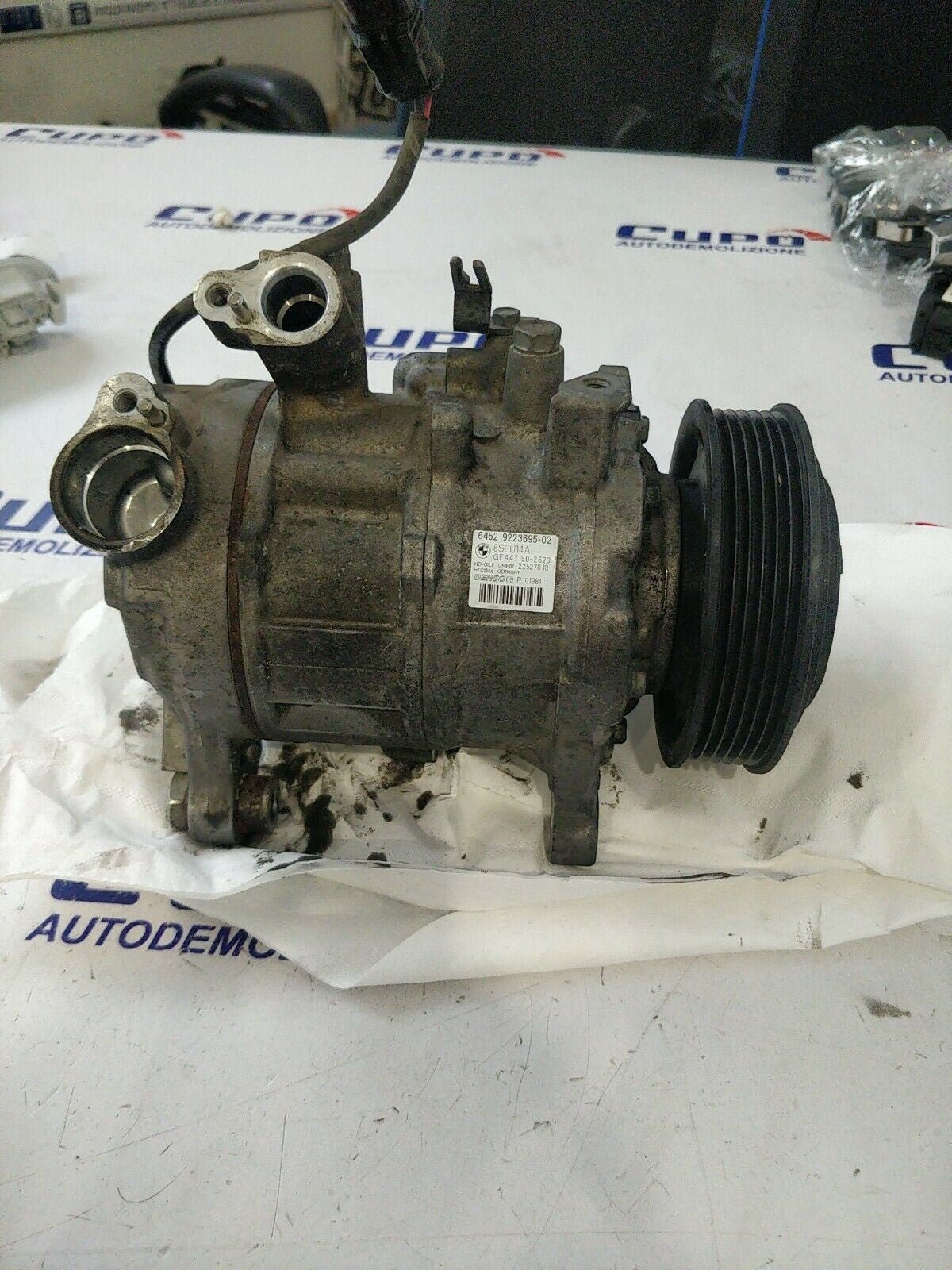 Compressore Aria Condizionata Bmw Serie 1 F20 3 F30 4 F32 2.0 Diesel 6452 9223695-02 - F&P CRASH SRLS - Ricambi Usati