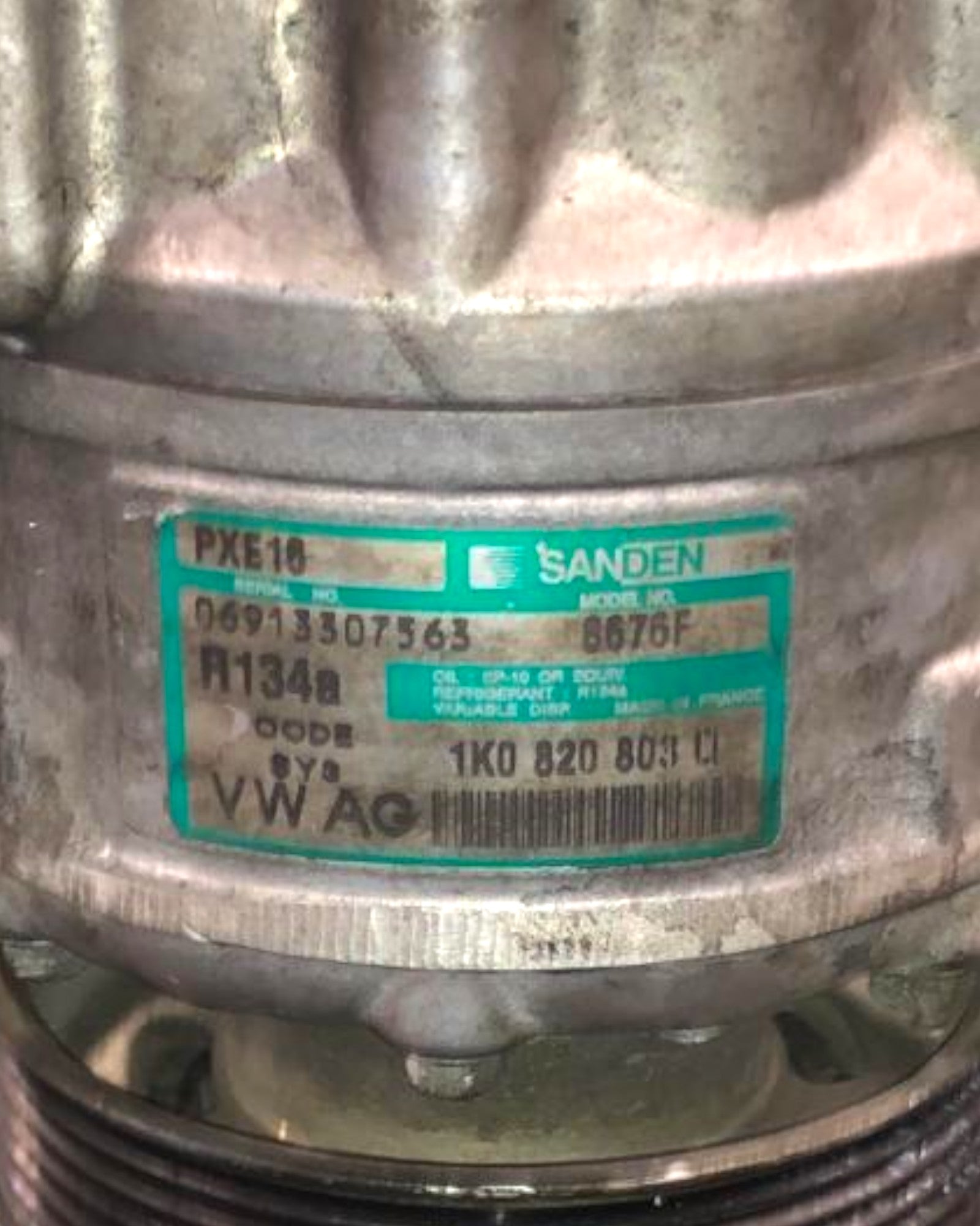 Compressore Aria Condizionata Volkswagen Golf V 1.9 Diesel (2003 > 2008) cod:1K0820803 - F&P CRASH SRLS - Ricambi Usati