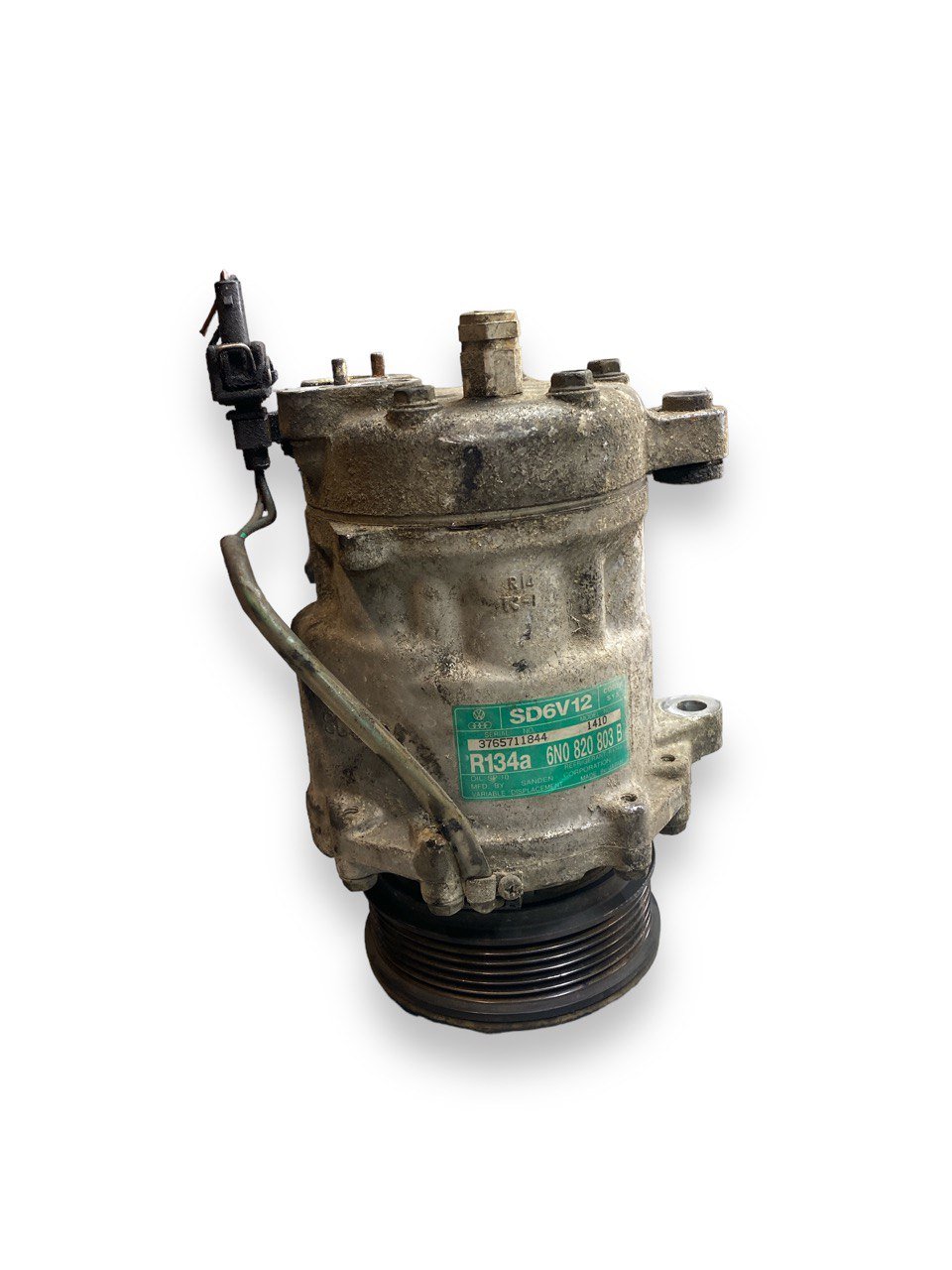 Compressore clima Volkswagen Polo 9N 1.4b ( 2001 ) cod. 6N0820803B - F&amp;P CRASH SRLS - Ricambi Usati