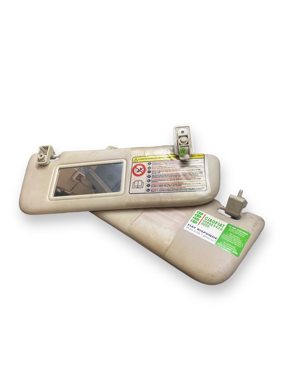Coppia alette parasole Fiat 500 ( 312 - 2010 ) - F&P CRASH SRLS - Ricambi Usati
