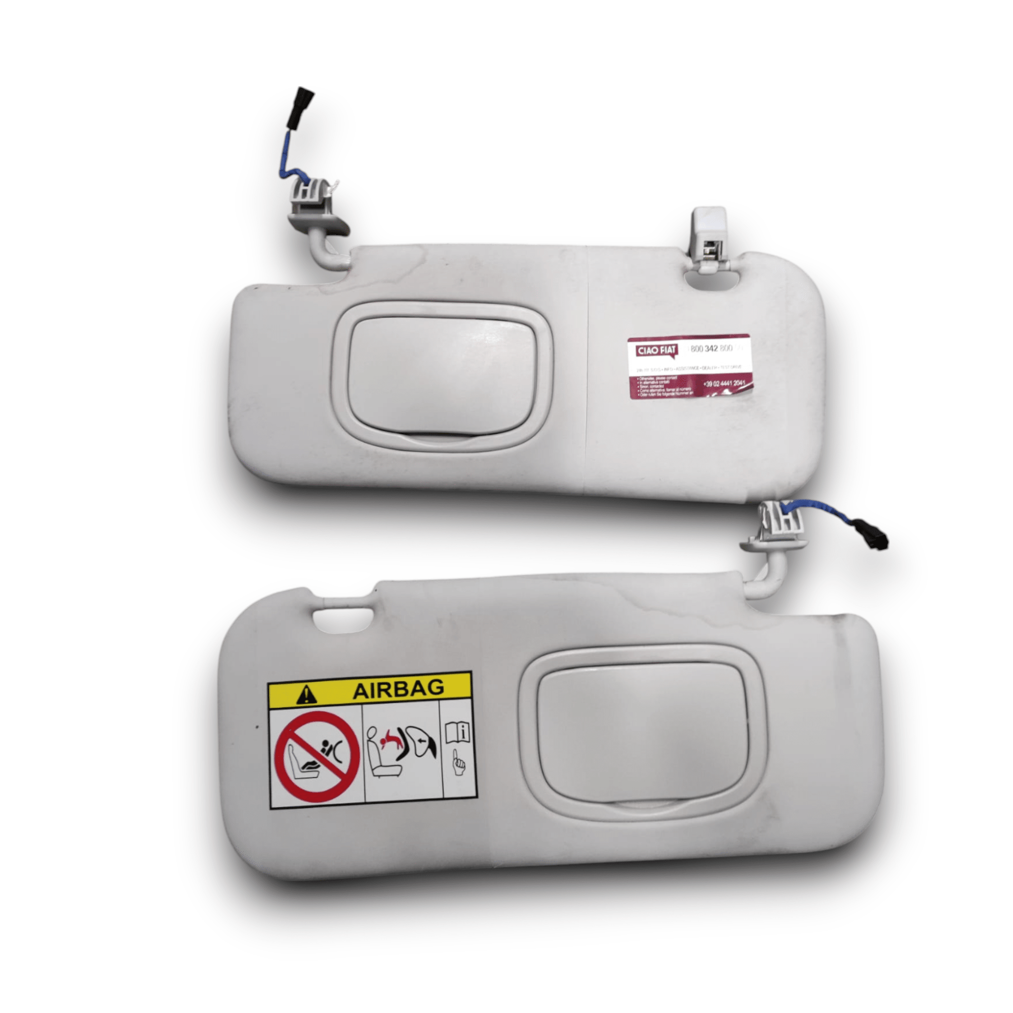 Coppia Alette Parasole Fiat 500X (2014>) - F&P CRASH SRLS - Ricambi Usati