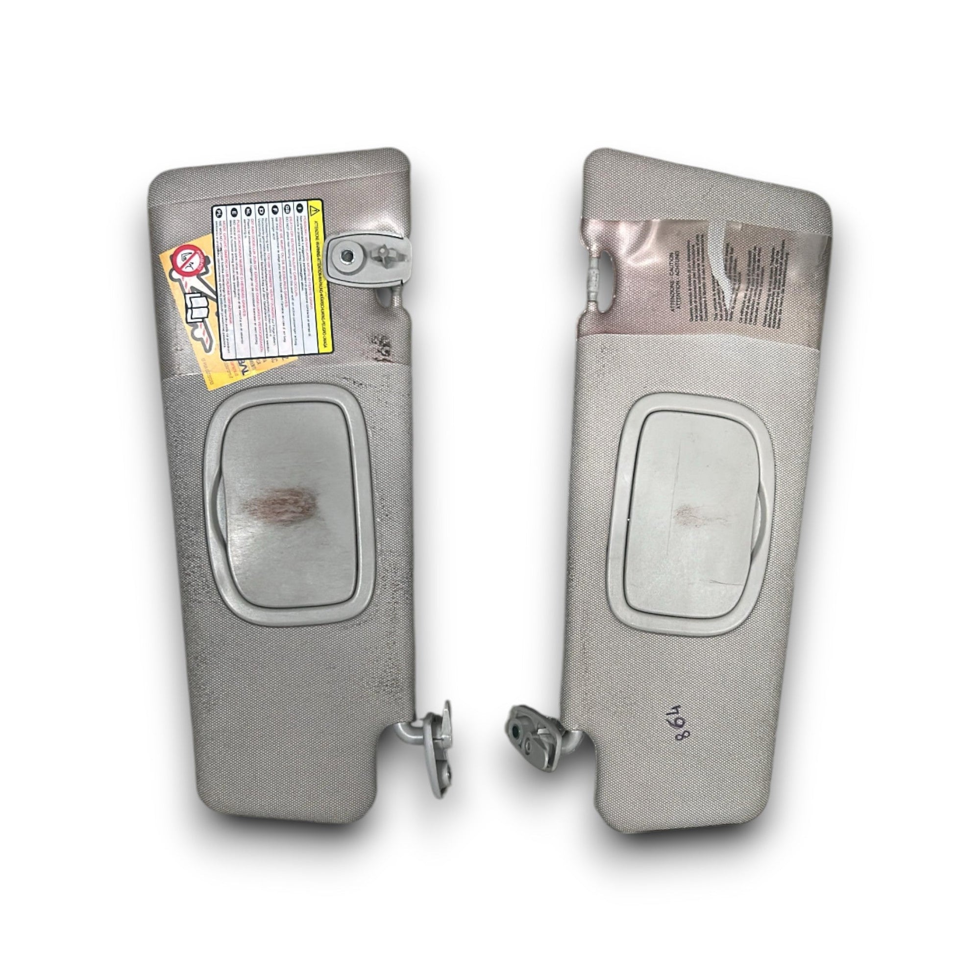 Coppia Alette Parasole Fiat Bravo (2007 > 2014) - F&P CRASH SRLS - Ricambi Usati