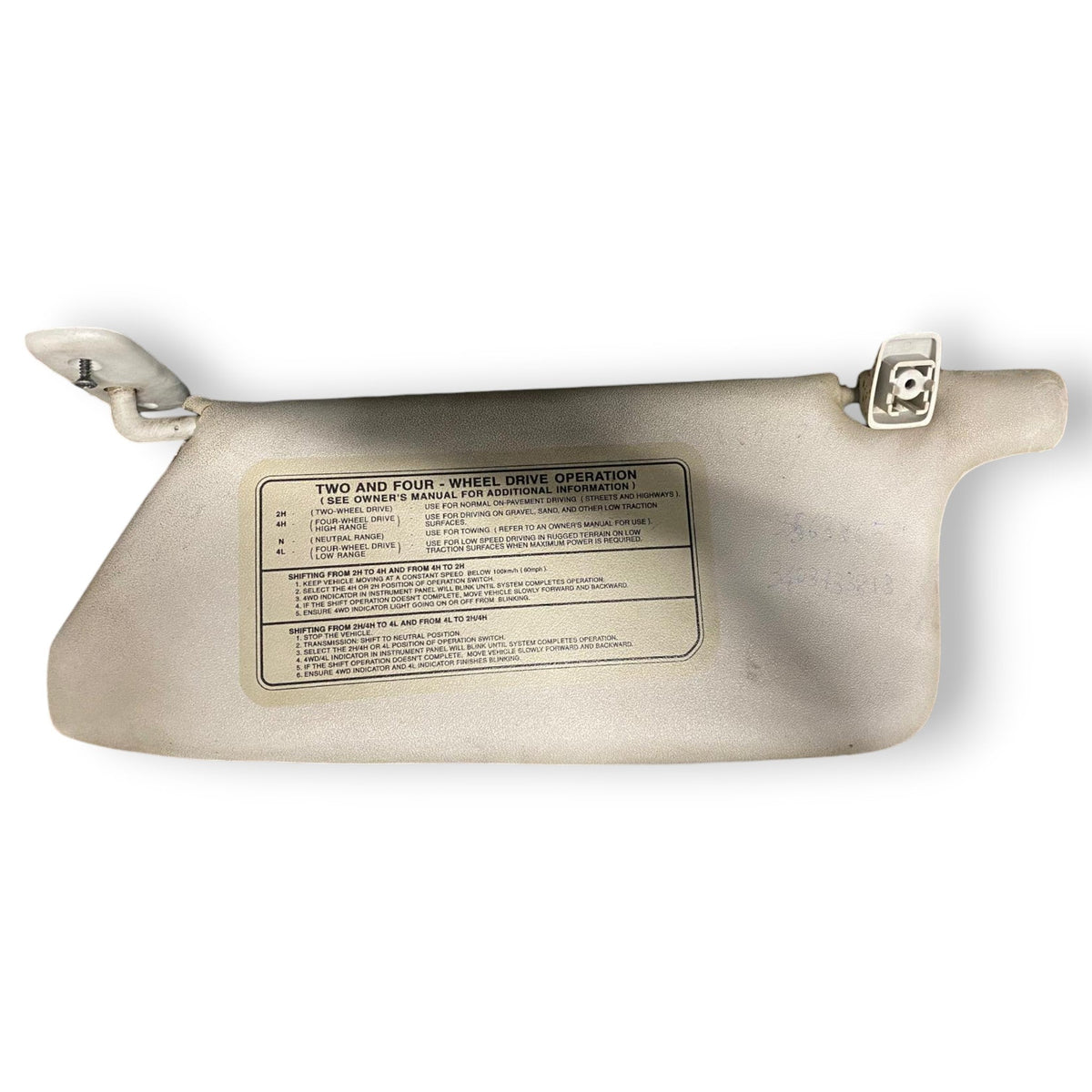 Coppia alette parasole Isuzu D - Max (2002 - 2011) Cod: 8974185600 - F&amp;P CRASH SRLS - Ricambi Usati