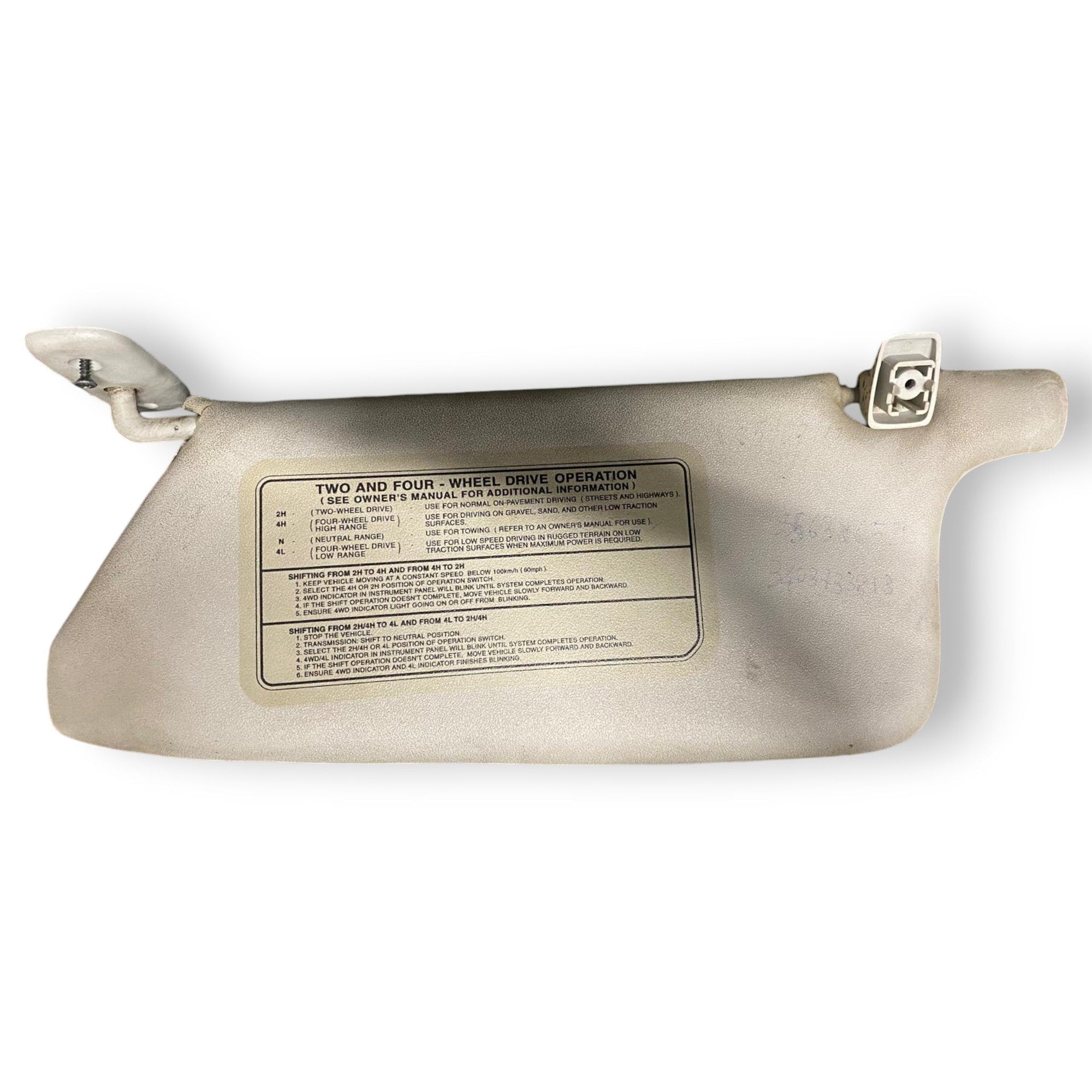 Coppia alette parasole Isuzu D - Max (2002 - 2011) Cod: 8974185600 - F&P CRASH SRLS - Ricambi Usati