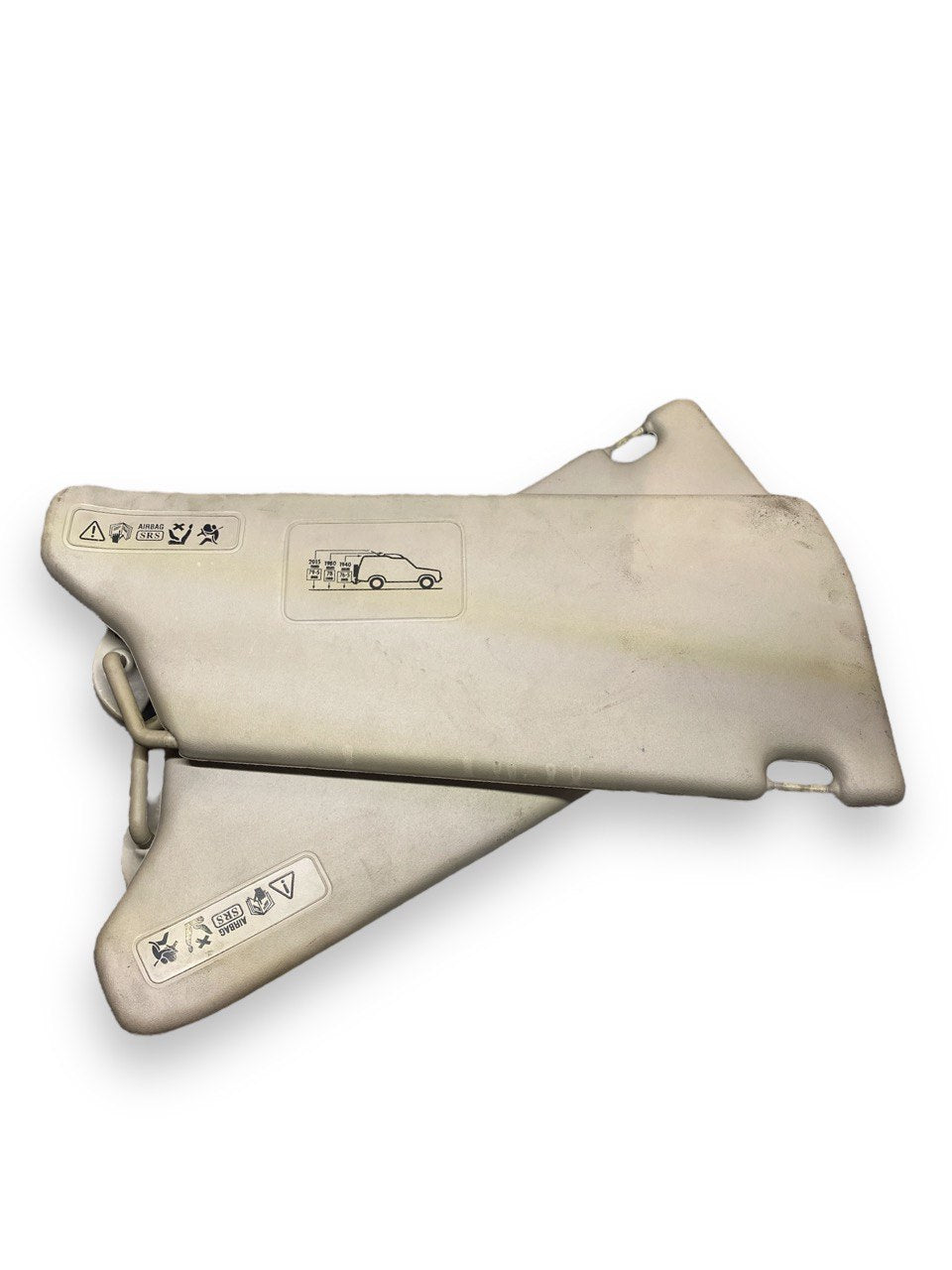 Coppia alette parasole Land Rover Discovery ( TD5 - 1999 ) - F&P CRASH SRLS - Ricambi Usati