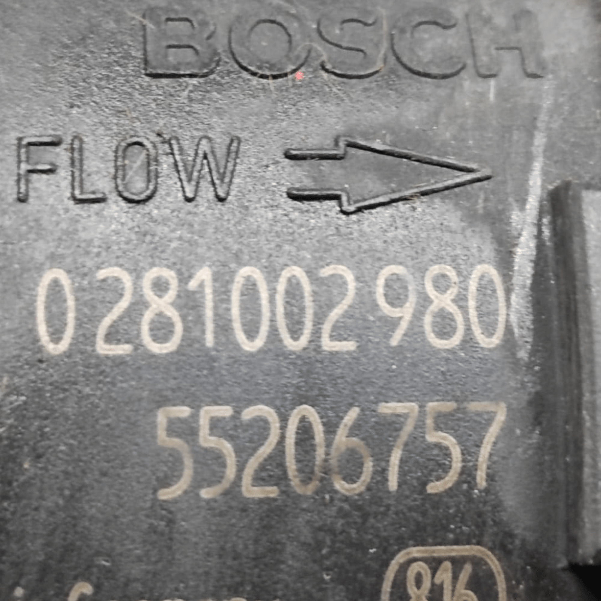 Debimetro / Flussometro Alfa Romeo Giulietta 1.6 Diesel COD: 0281002980 (2010 - 2020) - F&P CRASH SRLS - Ricambi Usati