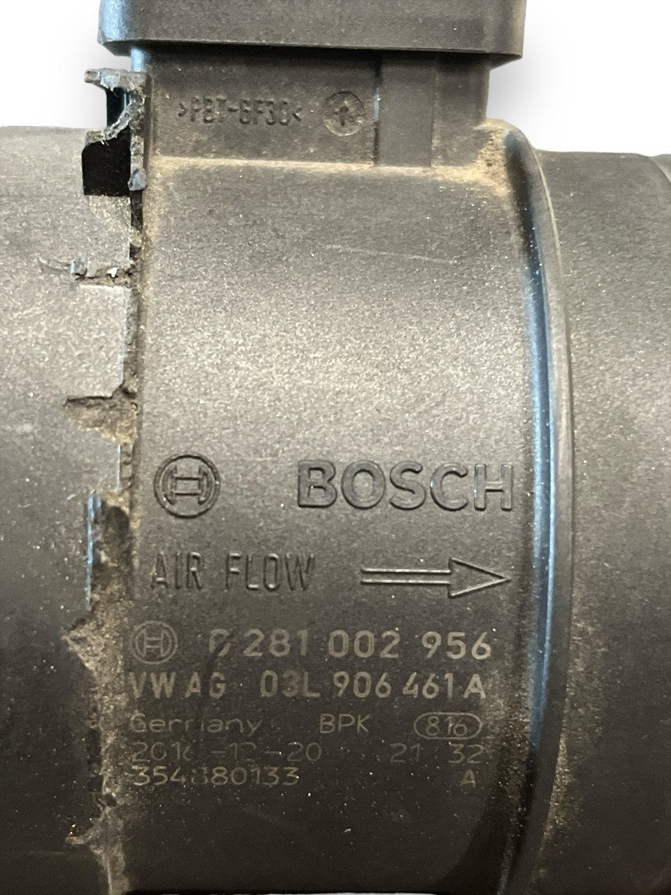 Debimetro / Flussometro Audi A4 B8 / Golf VI / Golf VII / Tiguan 2.0 tdi cod.03L906461A (2009 - 2016) - F&P CRASH SRLS - Ricambi Usati
