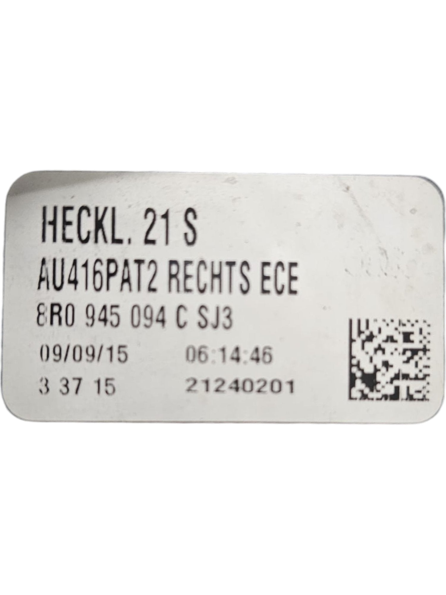 Fanale / Stop Posteriore Destro Led Audi Q5 (2017 - >) Cod:8R0945094C - F&P CRASH SRLS - Ricambi Usati