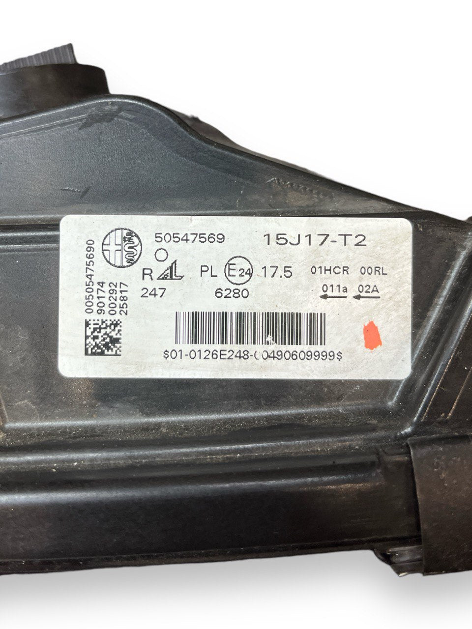 Faro / Fanale Alogeno anteriore destro Alfa Romeo Giulia (2016>) cod: 50547569 - F&P CRASH SRLS - Ricambi Usati