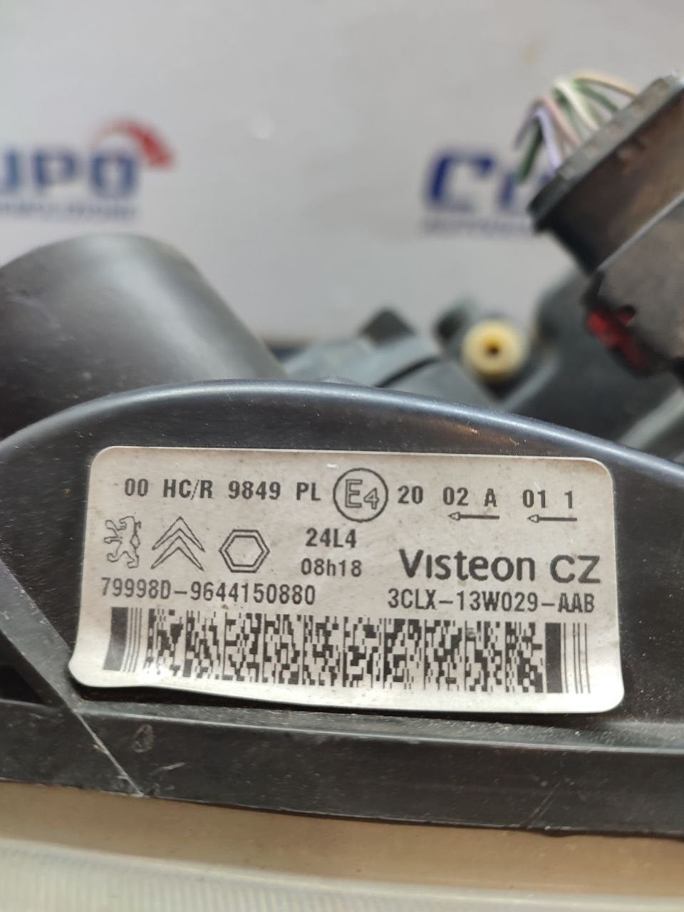 Faro / Fanale anteriore destro Citroen Berlingo 2002 cod 9644150880 - F&P CRASH SRLS - Ricambi Usati