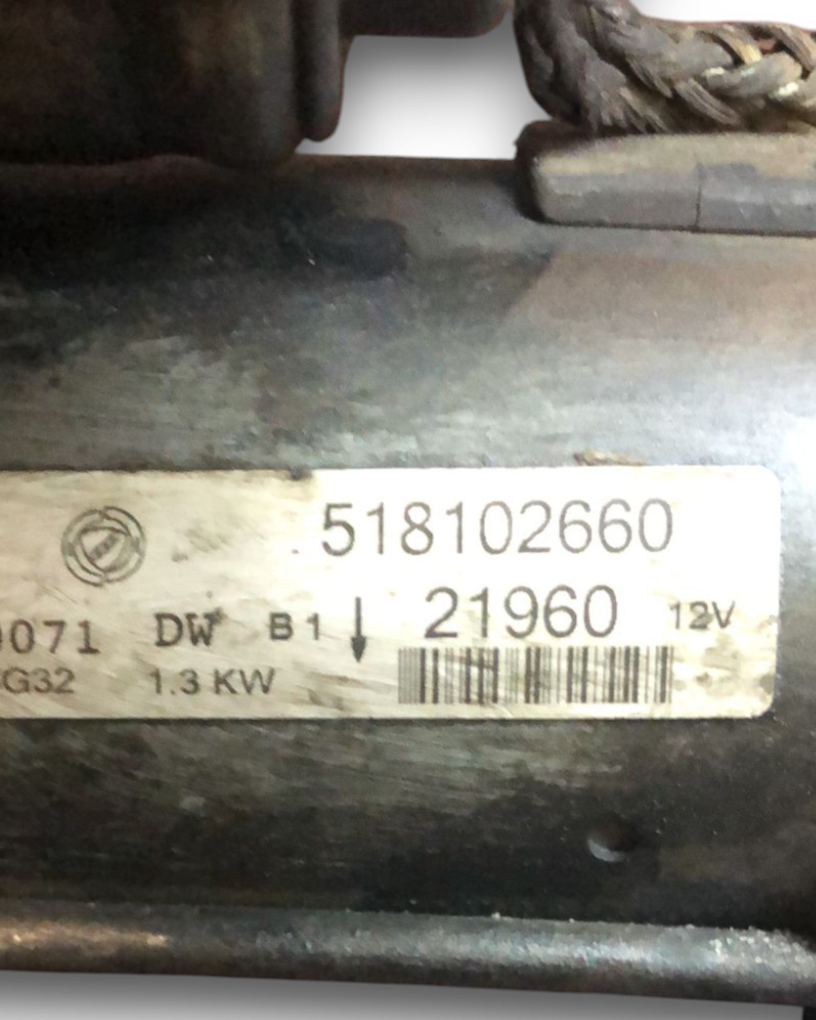 Motorino avviamento Fiat Grande Punto 1.3 Diesel (2005 > 2018) cod:518102660 - F&P CRASH SRLS - Ricambi Usati