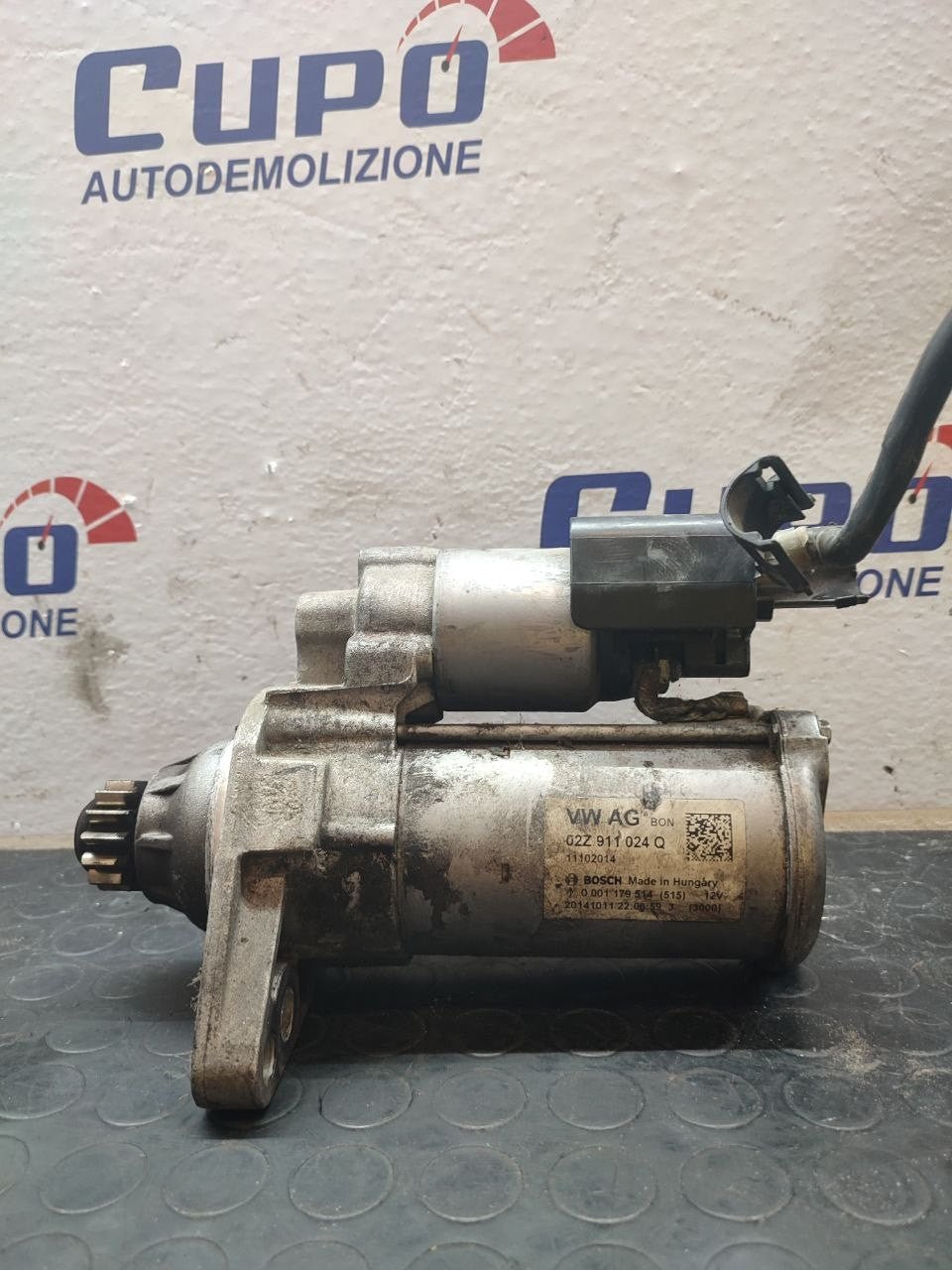 Motorino avviamento volkswagen GOLF VII 1.6 Berlina cod: 02z911024Q - F&P CRASH SRLS - Ricambi Usati