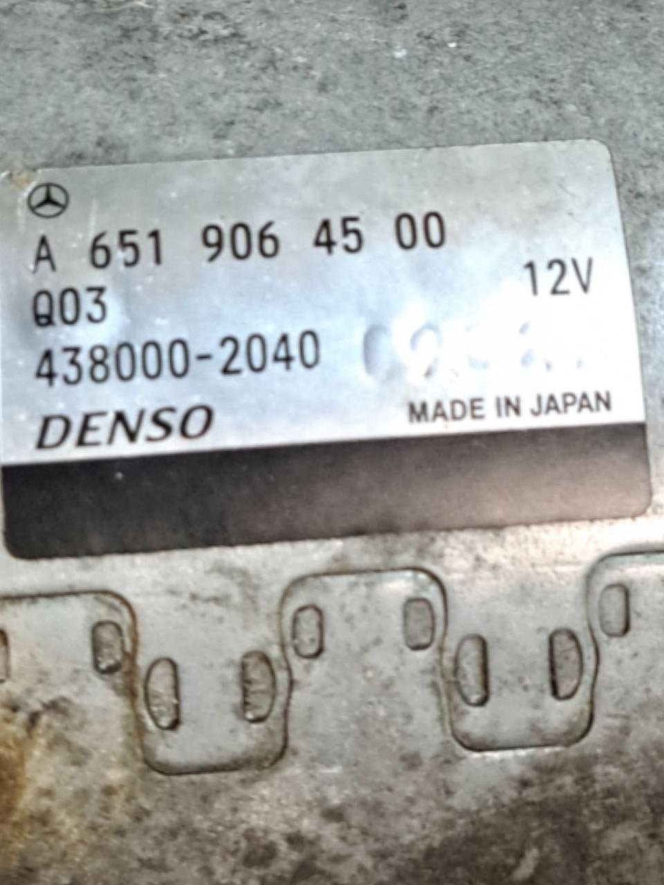 Motorino di avviamento Mercedes-Benz Vito W447 2.2 Diesel (2019) COD:A6519064500 - F&P CRASH SRLS - Ricambi Usati
