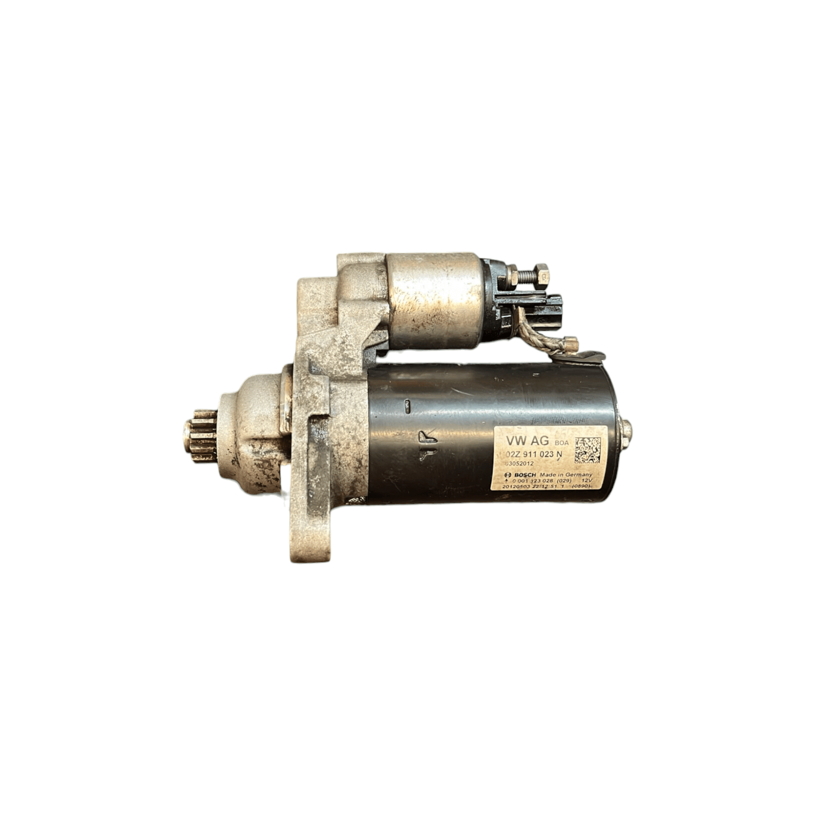 Motorino di avviamento Volkswagen Golf VI / Polo 6R (2009 - 2017) cod.02Z911023N 1.6 diesel - F&P CRASH SRLS - Ricambi Usati