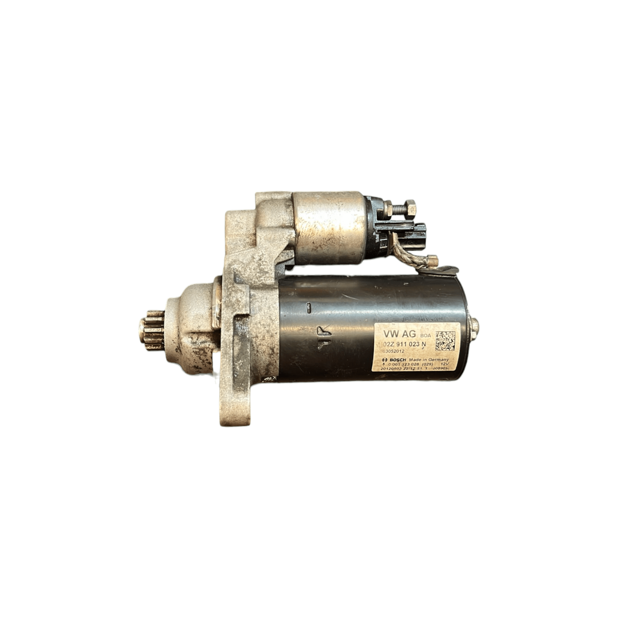 Motorino di avviamento Volkswagen Golf VI / Polo 6R (2009 - 2017) cod.02Z911023N 1.6 diesel - F&P CRASH SRLS - Ricambi Usati