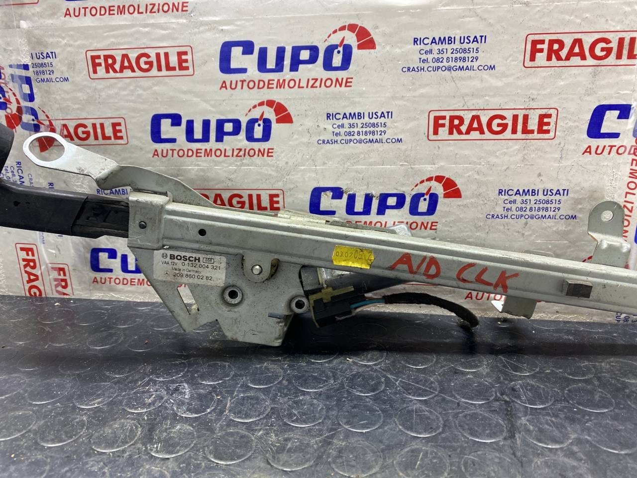 Motorino regolazione cintura di sicurezza anteriore destro mercedes clk cod:A2098600282 - F&P CRASH SRLS - Ricambi Usati