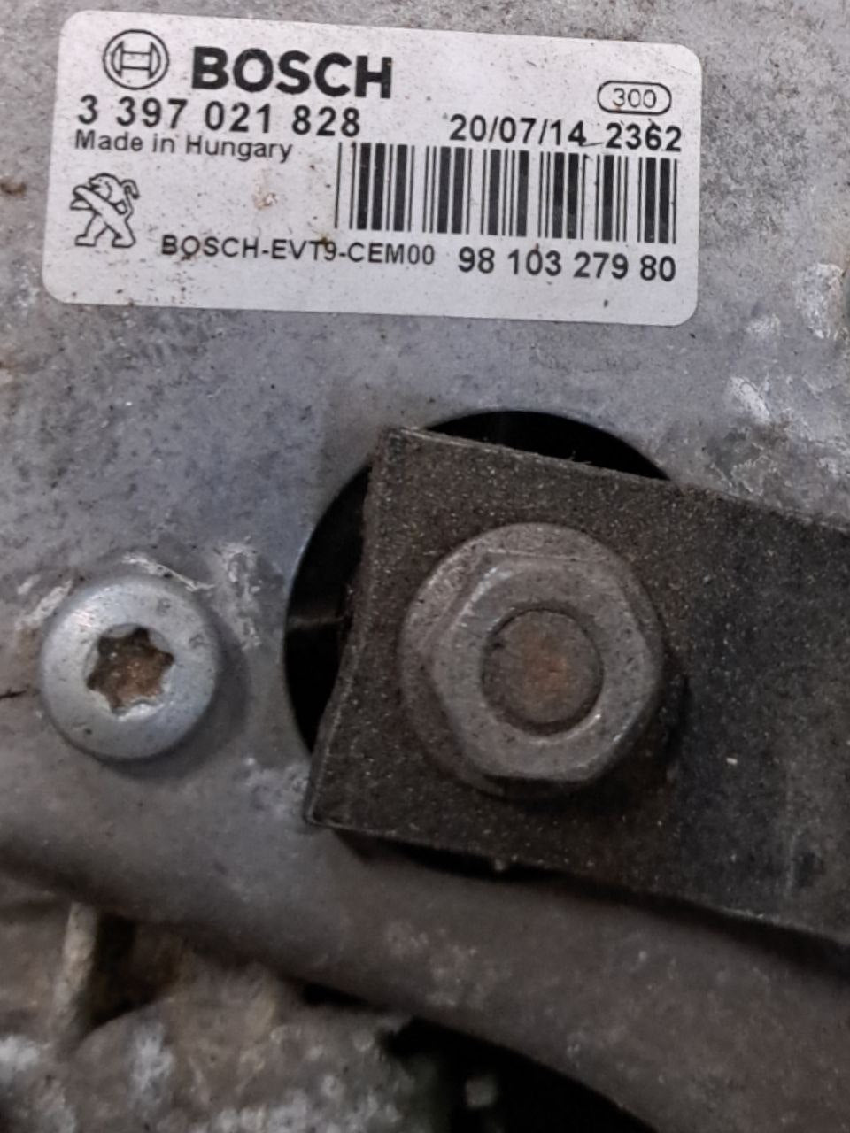 Motorino tergicristallo anteriore Peugeot 308 ( 2007-2014 ) COD:3397021828 - F&P CRASH SRLS - Ricambi Usati