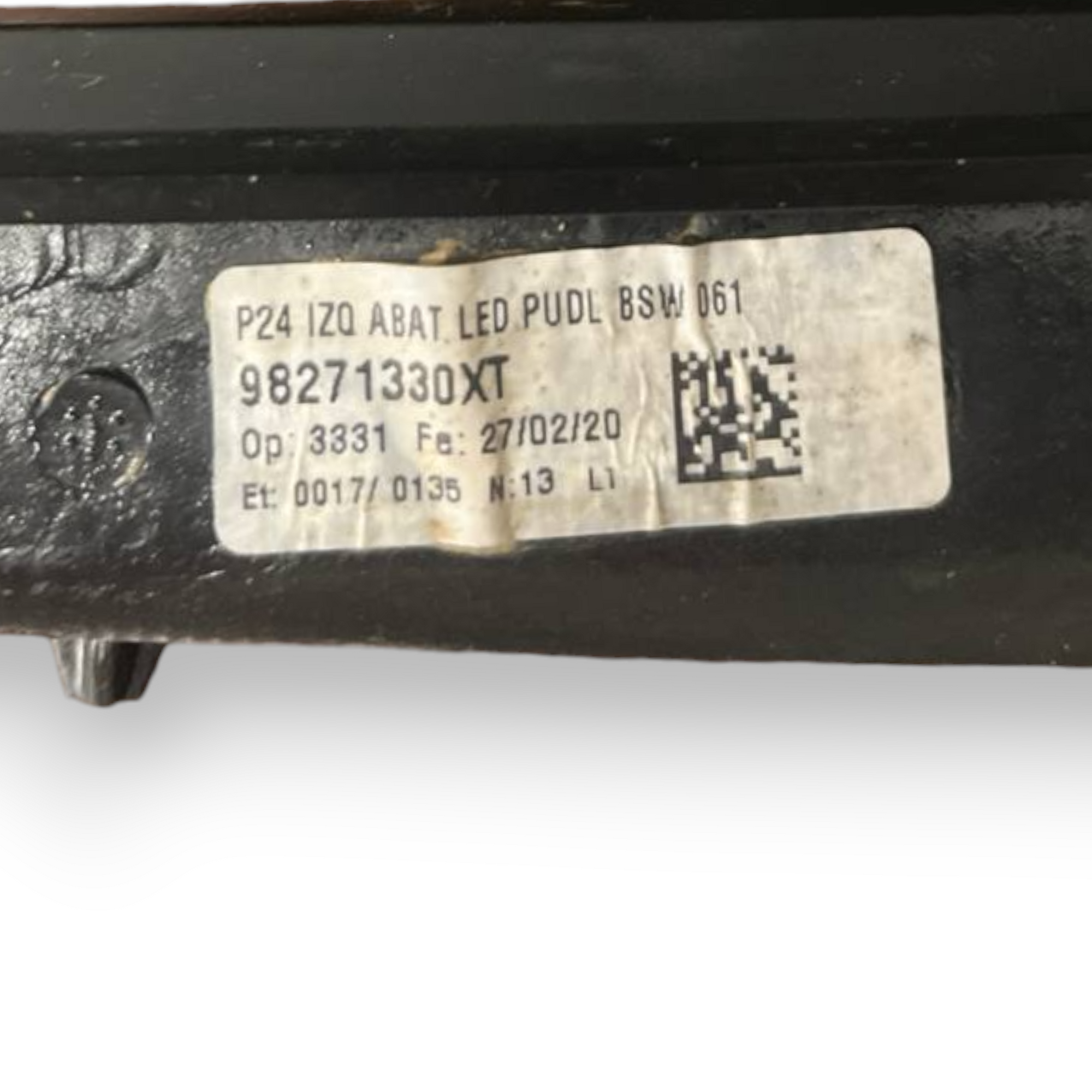 Spiegel / elektrischer Spiegel linker Rückblick Spiegel (SX) 12 Pin Peugeot 2008 II (2019 -) COD: 98271330xt