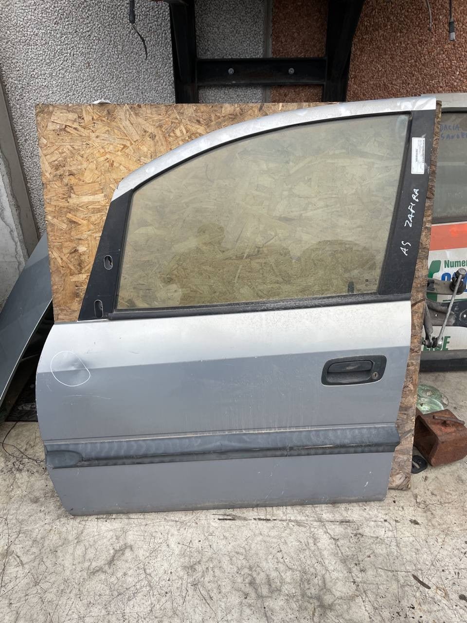 porta portiera anteriore sinistra opel zafira a 1999 2005 grigia - F&amp;P CRASH SRLS - Ricambi Usati