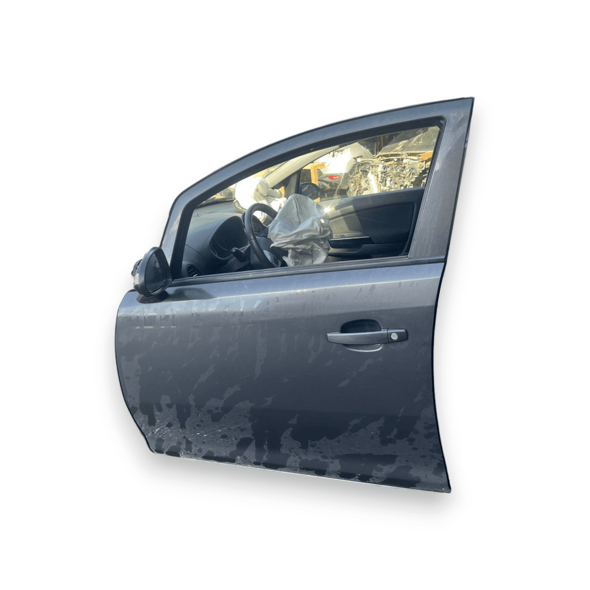 Porta / Portiera / Sportello anteriore sinistra (sx) Grigia Opel Corsa D 5 porte (2006 al 2014) - F&amp;P CRASH SRLS - Ricambi Usati